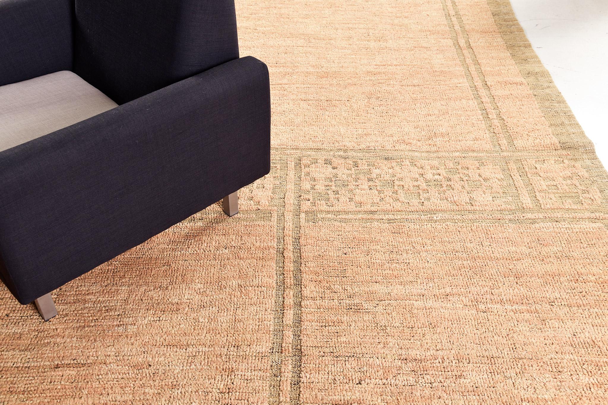 Udad’ in Nomad Collection features an all over textured coral field. This breathtaking rug features barely there lines and accents which makes this piece interesting to the viewer’s point of view. Elegant yet remarkable, this rug is perfect to wide