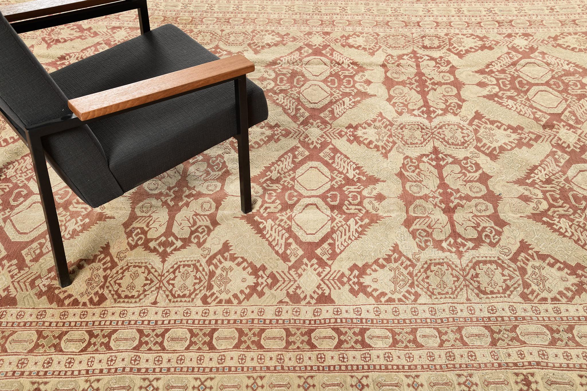 Mehraban Gemüsefarbe Soumak Sultanabad Design im Angebot 3