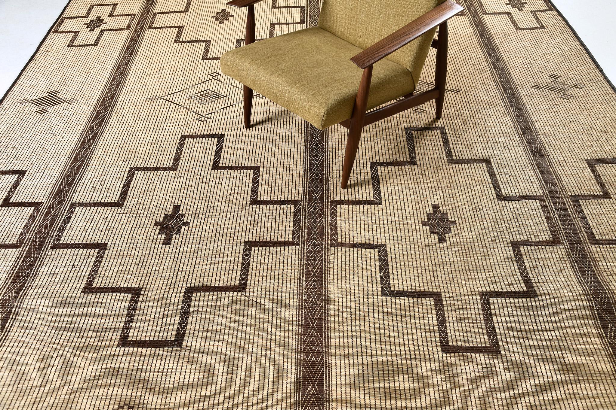 Hand-Knotted Mehraban Vintage African Tuareg Mat For Sale