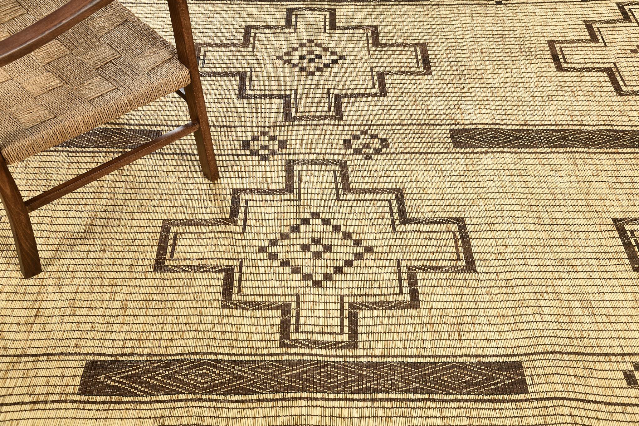 Estera Tuareg Africana Vintage Mehraban Anudado a mano en venta