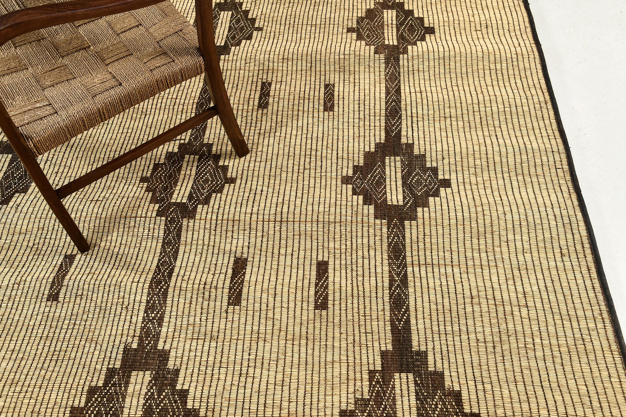 Hand-Knotted Mehraban Vintage African Tuareg Mat For Sale