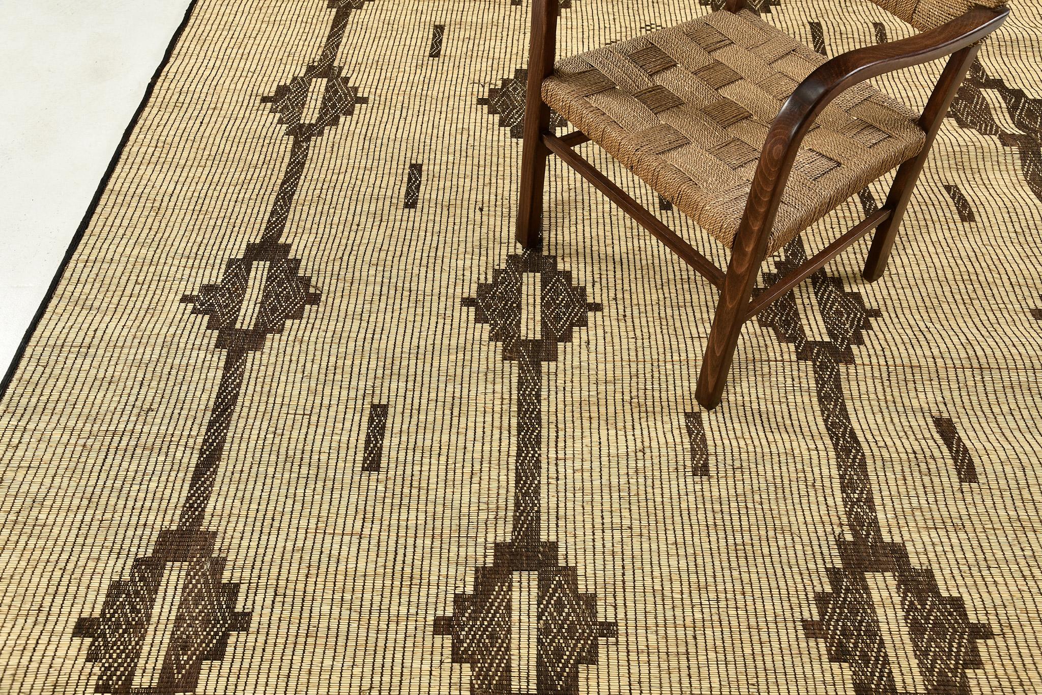 Mid-20th Century Mehraban Vintage African Tuareg Mat For Sale