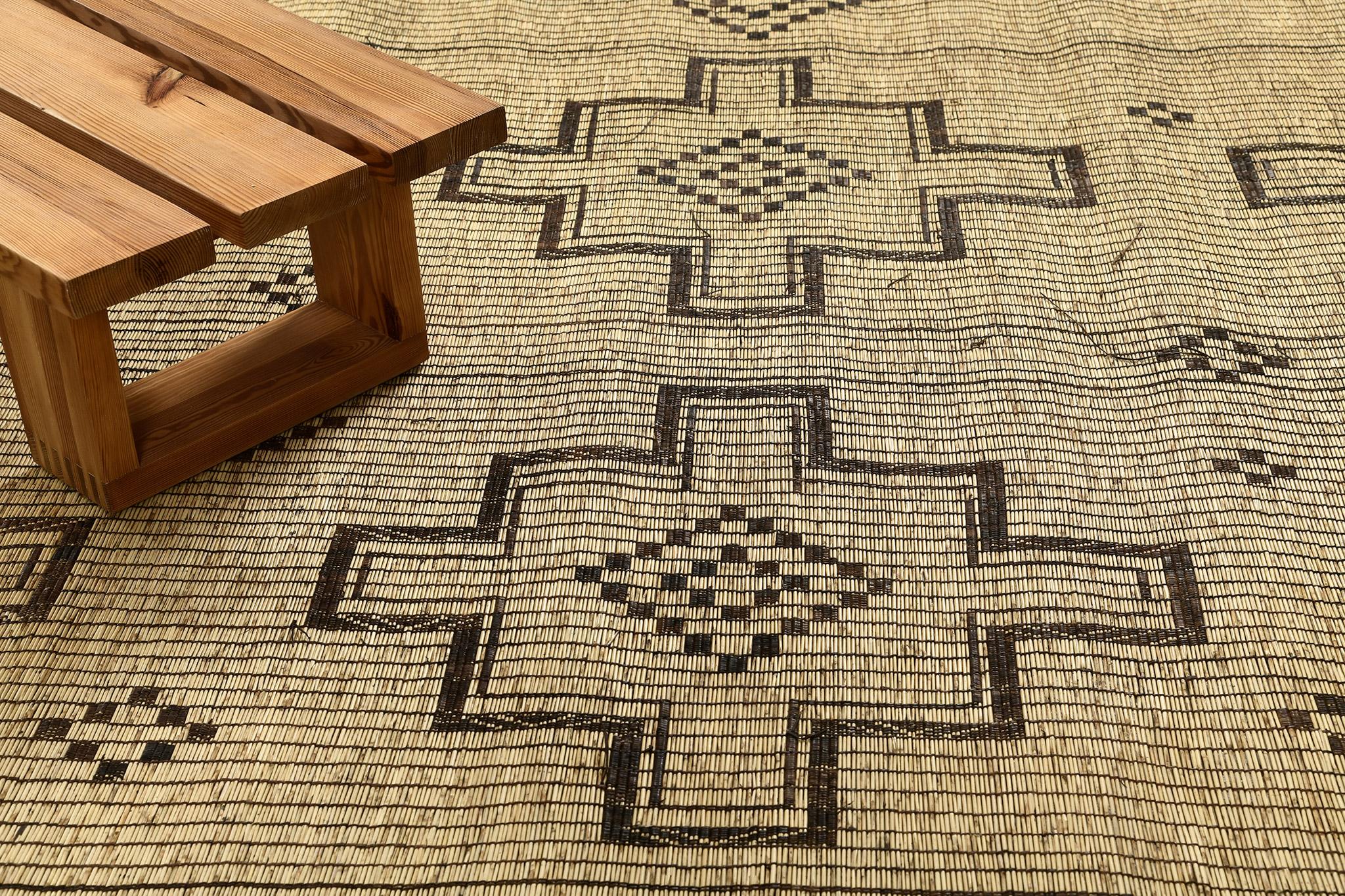 Pelle Tappetino Tuareg africano vintage Mehraban in vendita