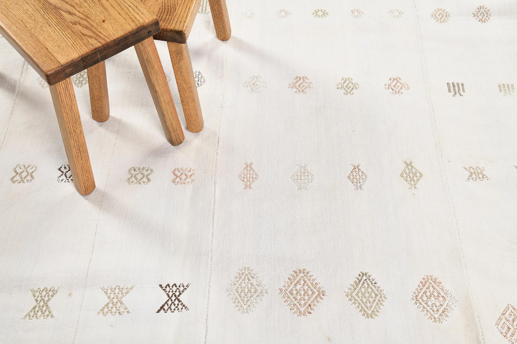 Wool Mehraban Vintage Anatolian Turkish Flat Weave Kilim For Sale