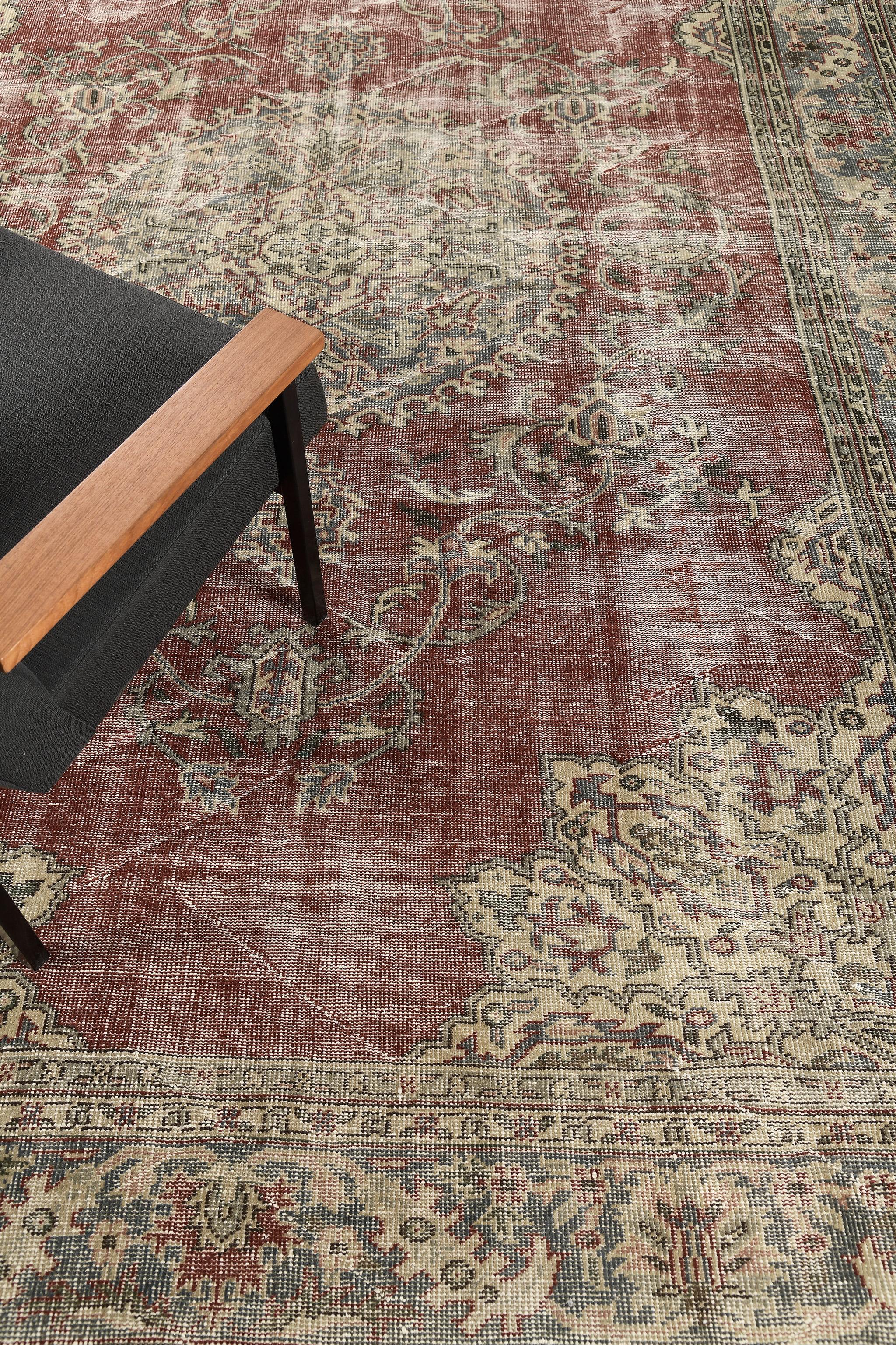 Tapis Vintage Distressed Mehraban en vente 1