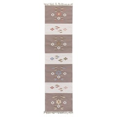 Tapis Dhurrie indien Mehraban vintage