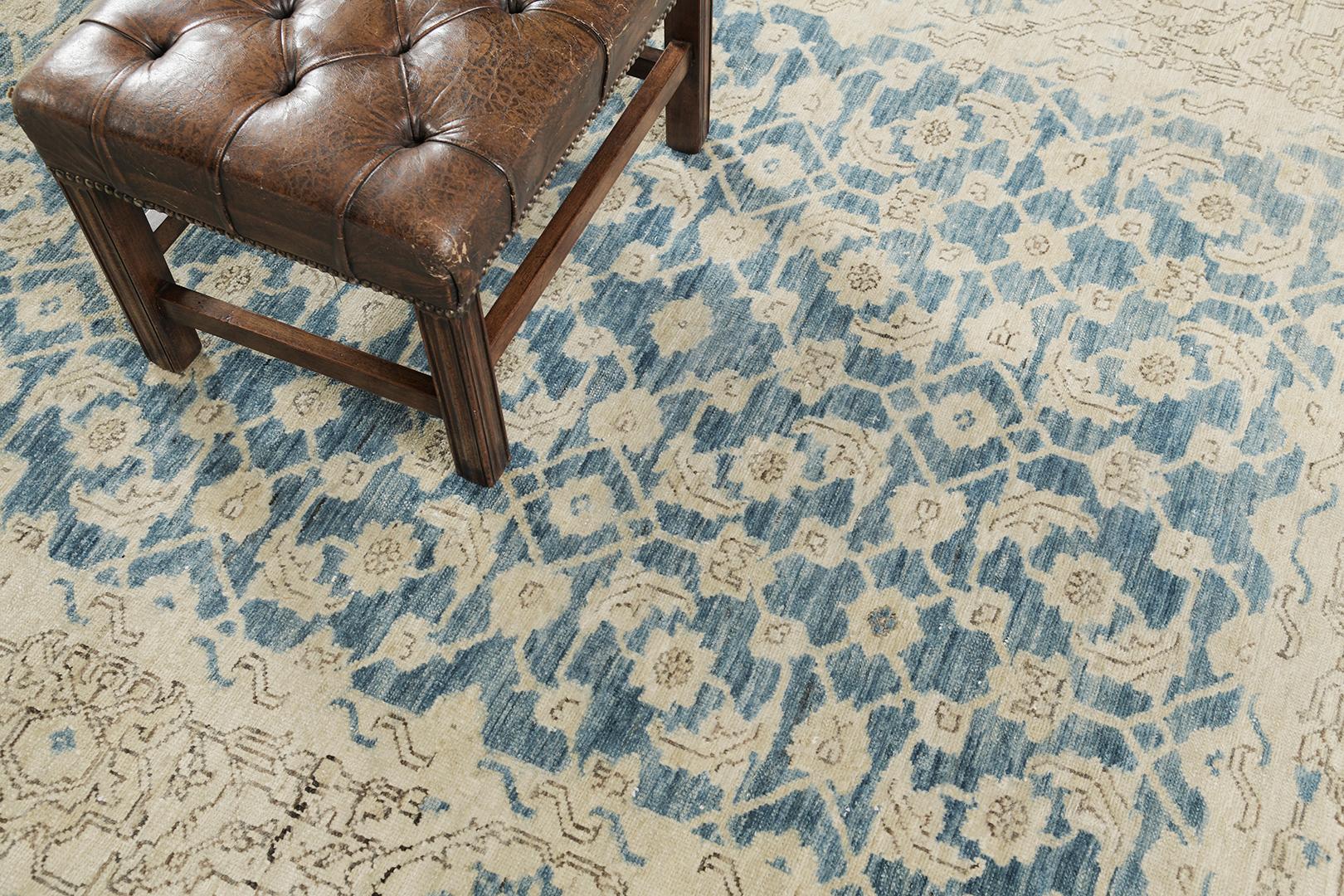 Mehraban Vintage Malayer-Revival (Zentralasiatisch) im Angebot