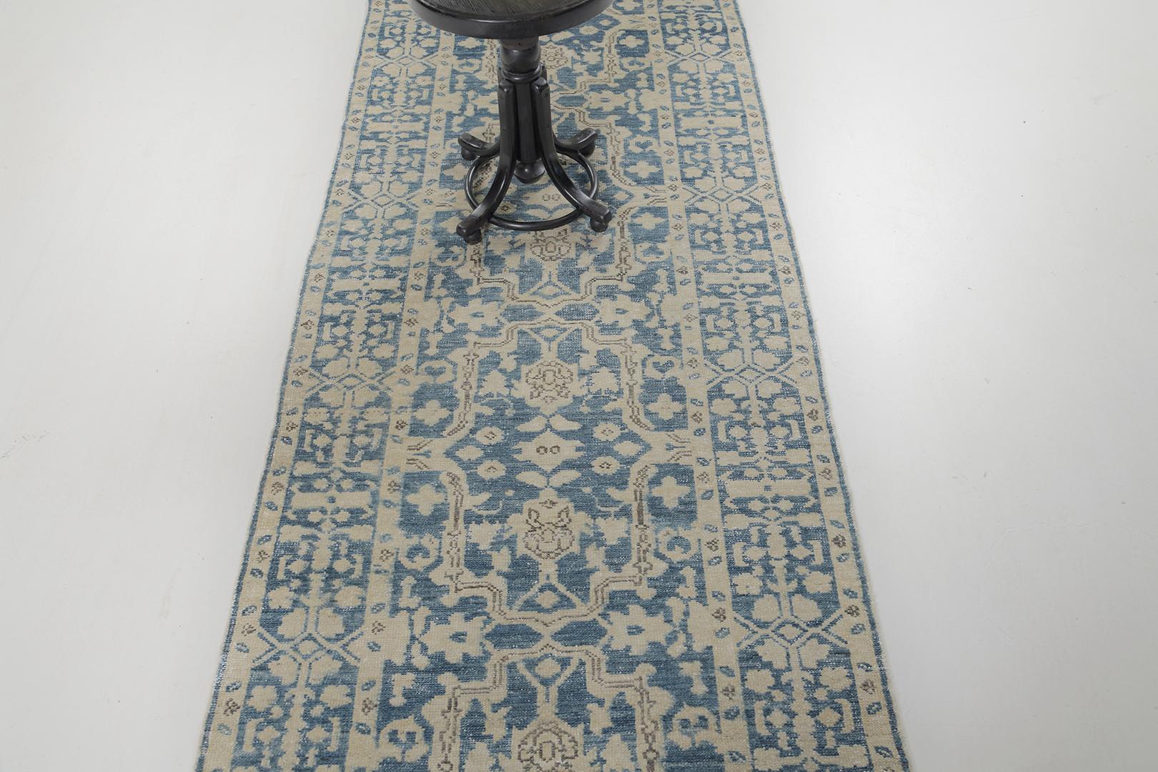 Central Asian Mehraban Vintage Malayer Revival For Sale