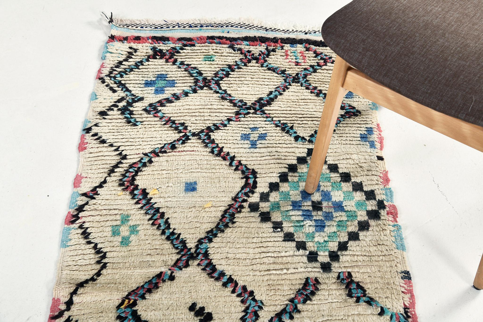 XXI secolo e contemporaneo Mehraban Rugs marocchino d'epoca della tribù berbera Azilal in vendita