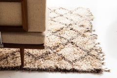 Mehraban Vintage Moroccan Beni Ourain Tribe Rug
