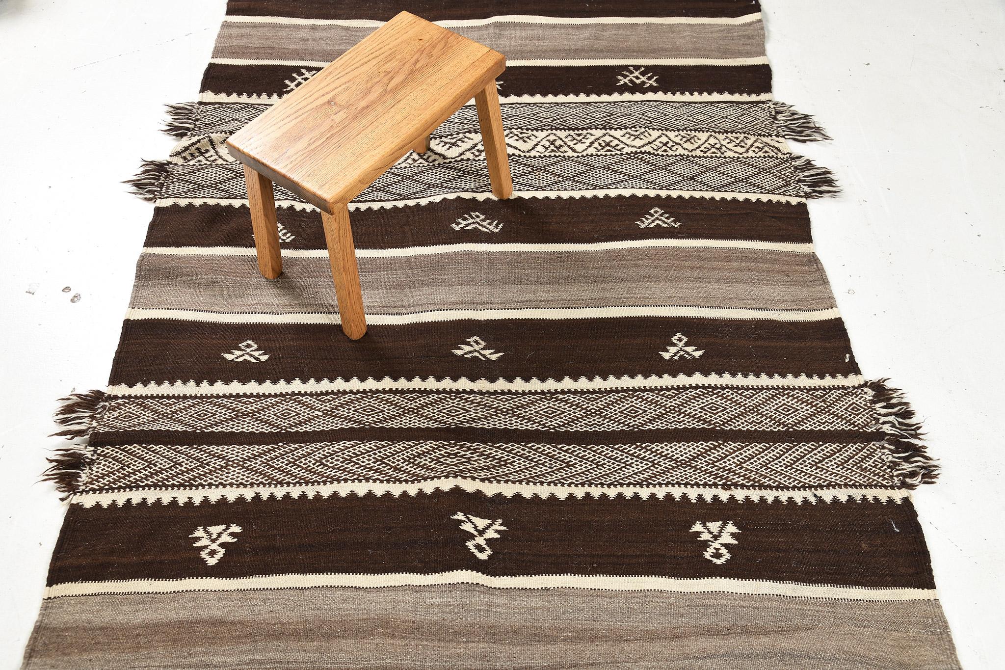 Mehraban - Kilim marocain vintage de la tribu berbère du Haut Atlas Bon état - En vente à WEST HOLLYWOOD, CA