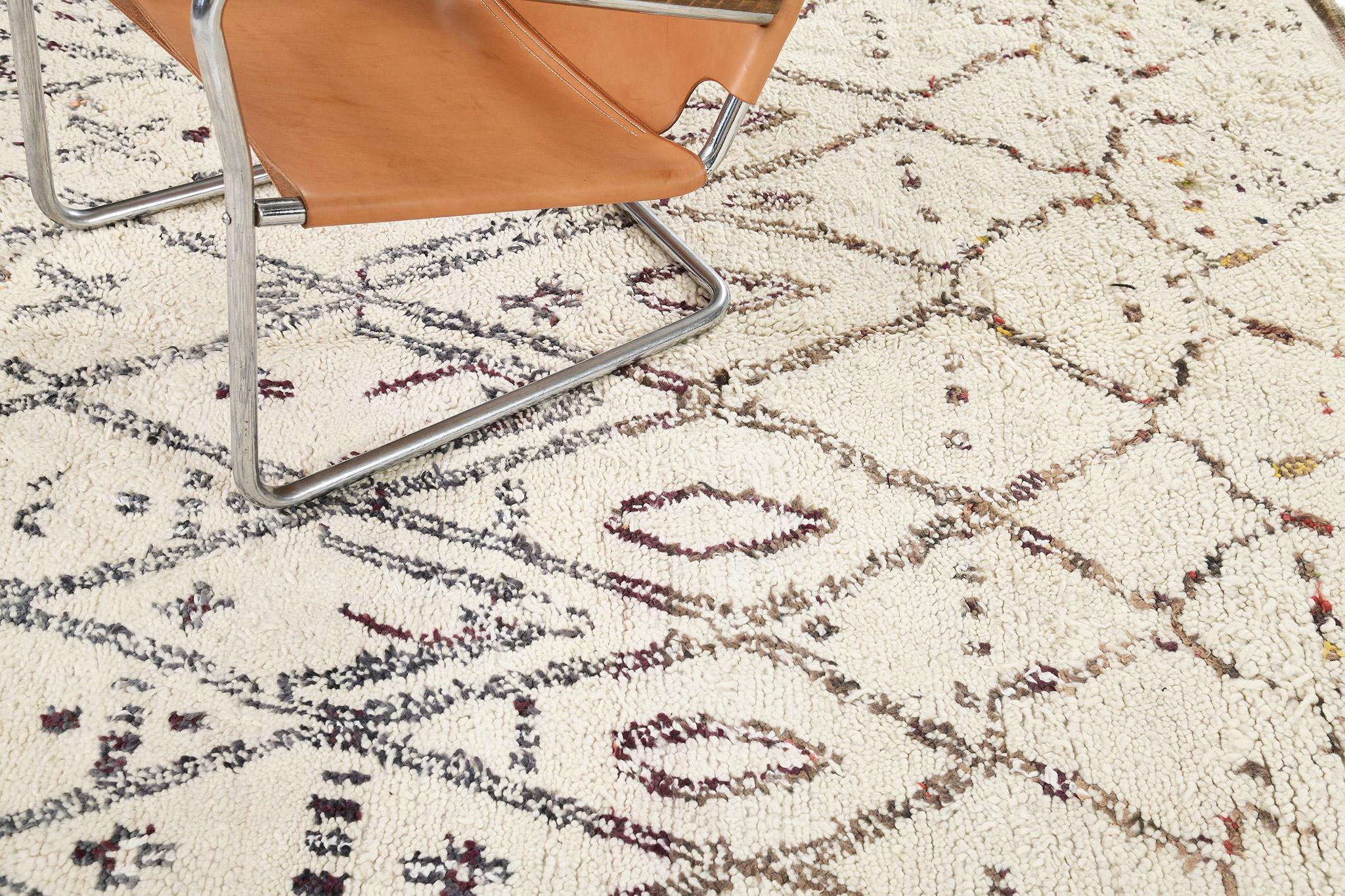 Mehraban Alfombra Vintage Marroquí de la Tribu Ourain en venta 14
