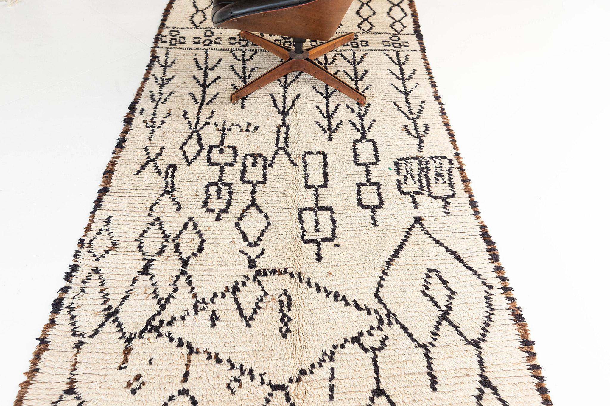 Mehraban Vintage Marokkanischer Teppich Azilal Tribe Atlas Kollektion im Angebot 2