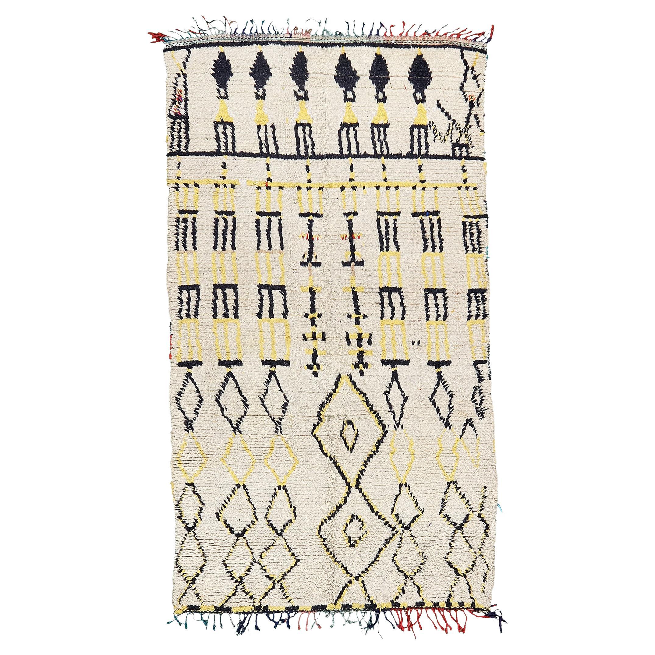Mehraban Vintage Moroccan Rug Azilal Tribe For Sale