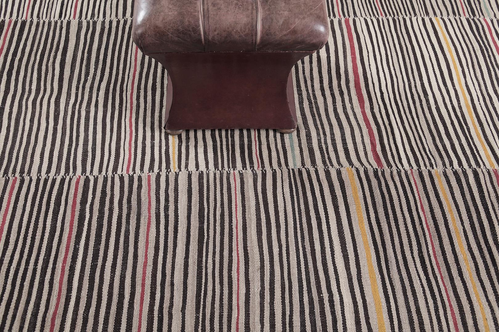 Mehraban Vintage Persa Jejim Kilim mediados del siglo XX en venta
