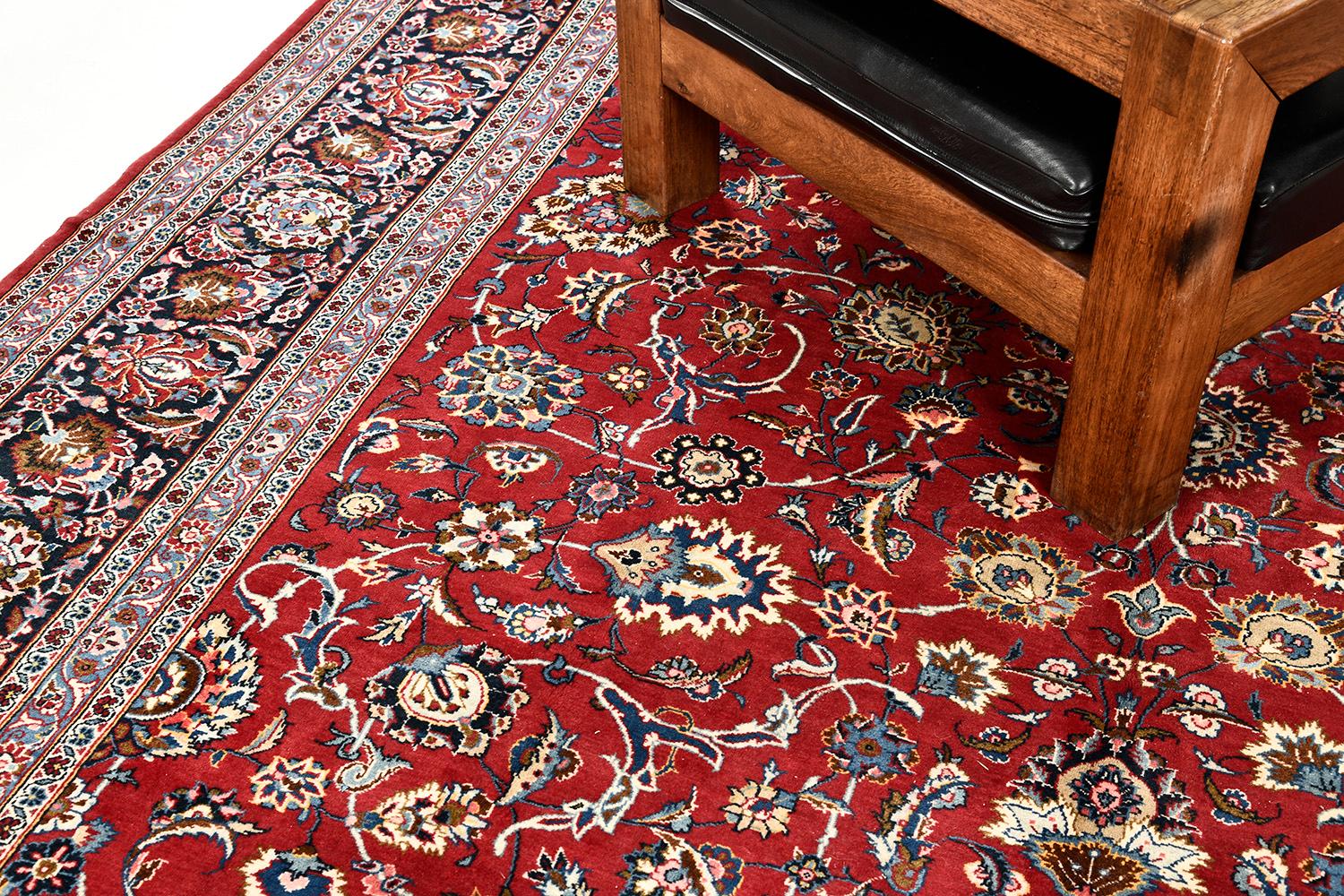 Mid-20th Century Mehraban Vintage Persian Kashan For Sale