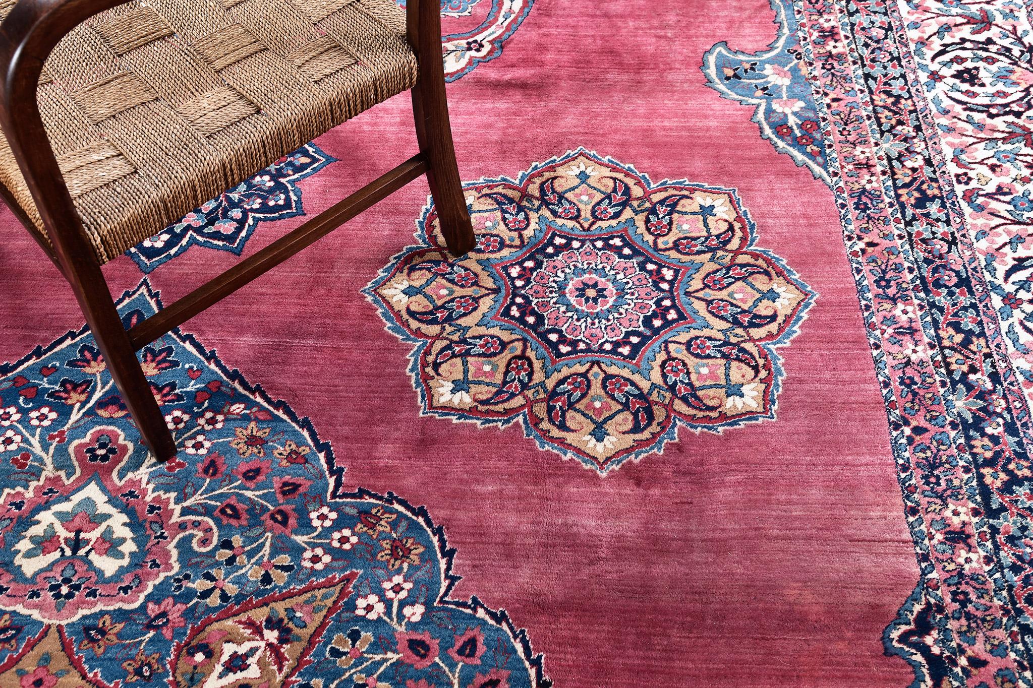 Annodato a mano Mehraban Vintage Persiano Kerman in vendita