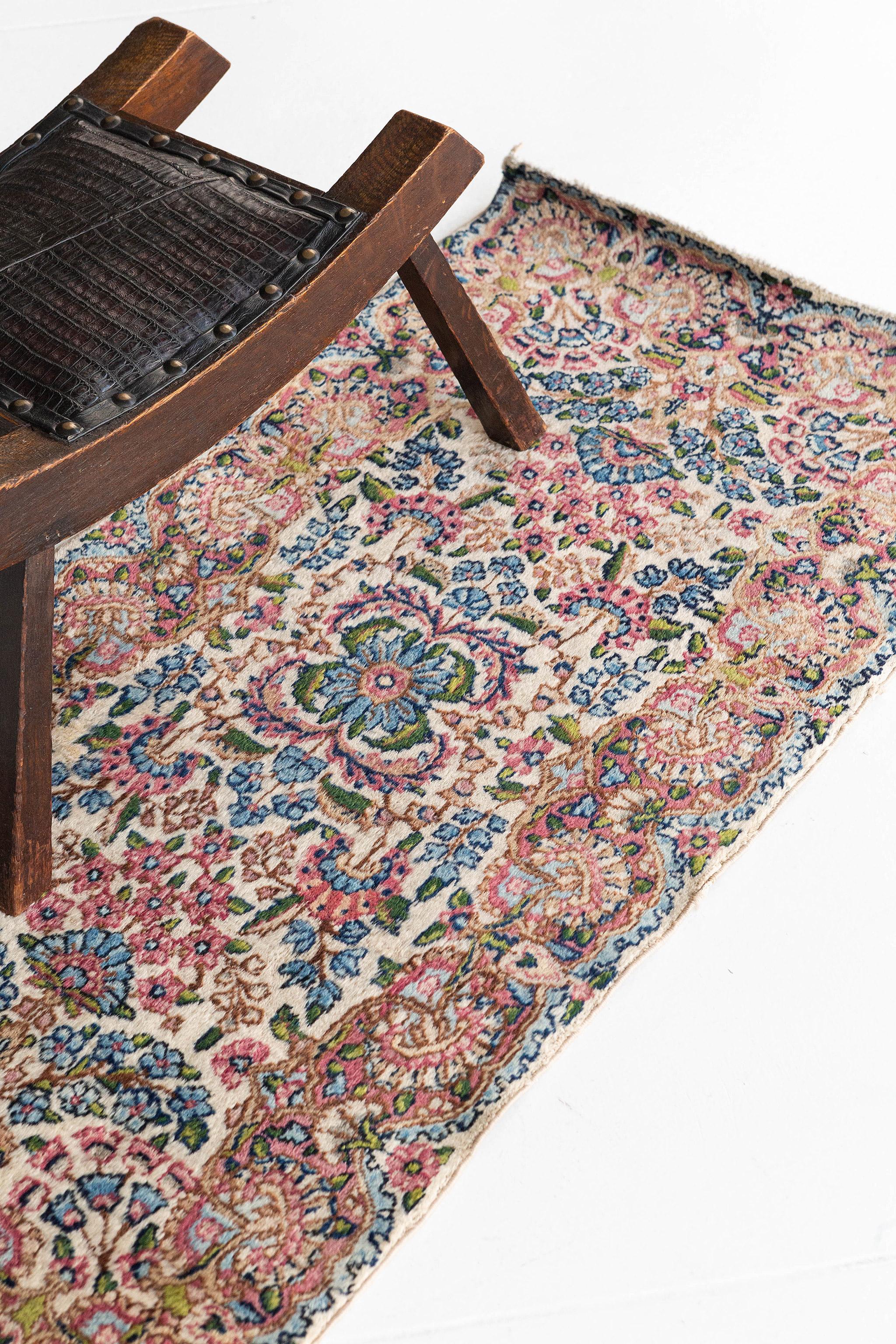 Mehraban Vintage Persischer Kerman-Teppich 11437 (Mitte des 20. Jahrhunderts) im Angebot