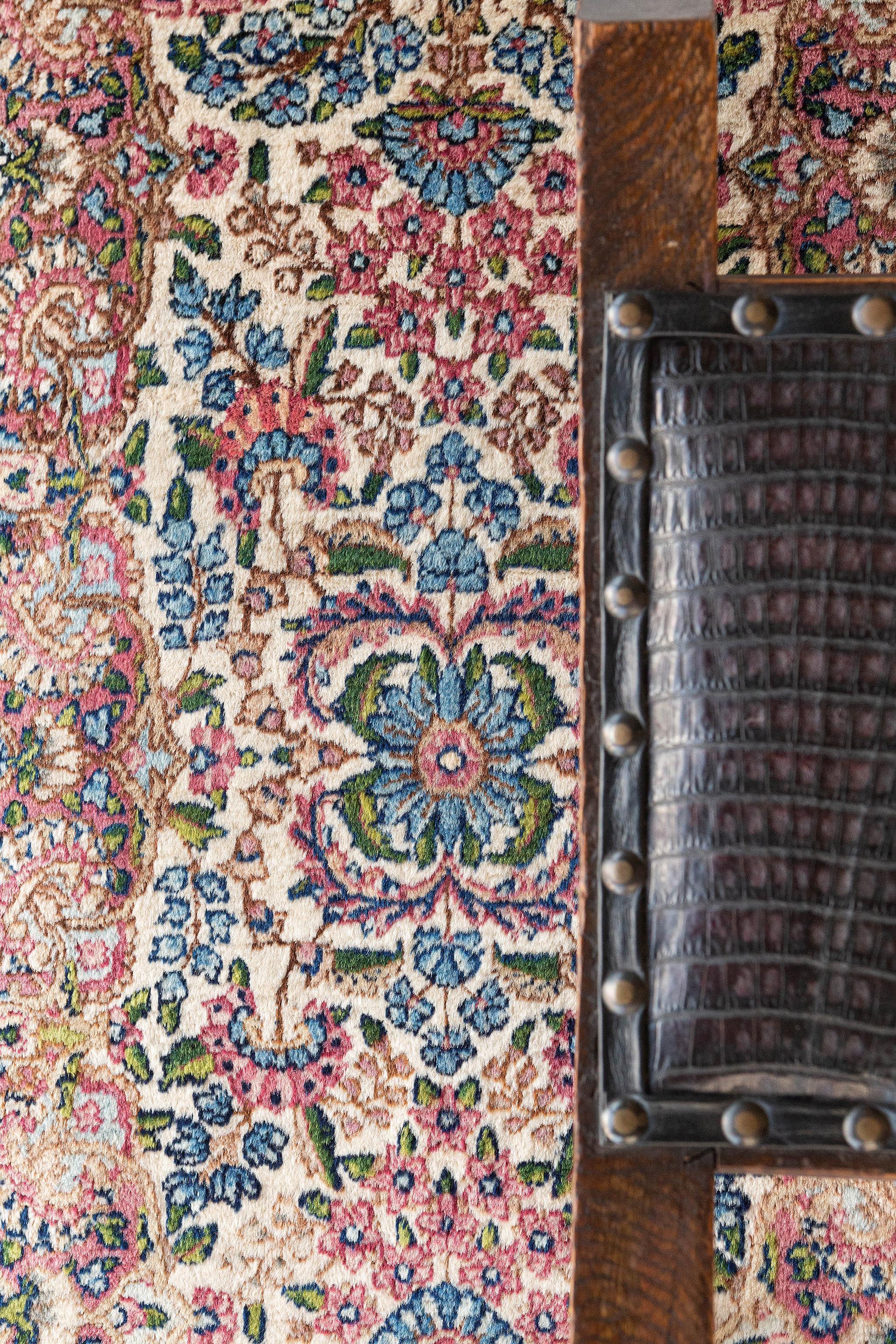 Mehraban Vintage Persischer Kerman-Teppich 11437 im Angebot 1