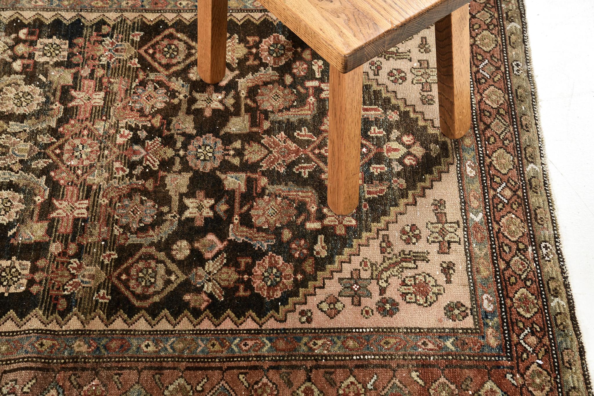 Hand-Knotted Mehraban Vintage Persian Malayer 27229 For Sale