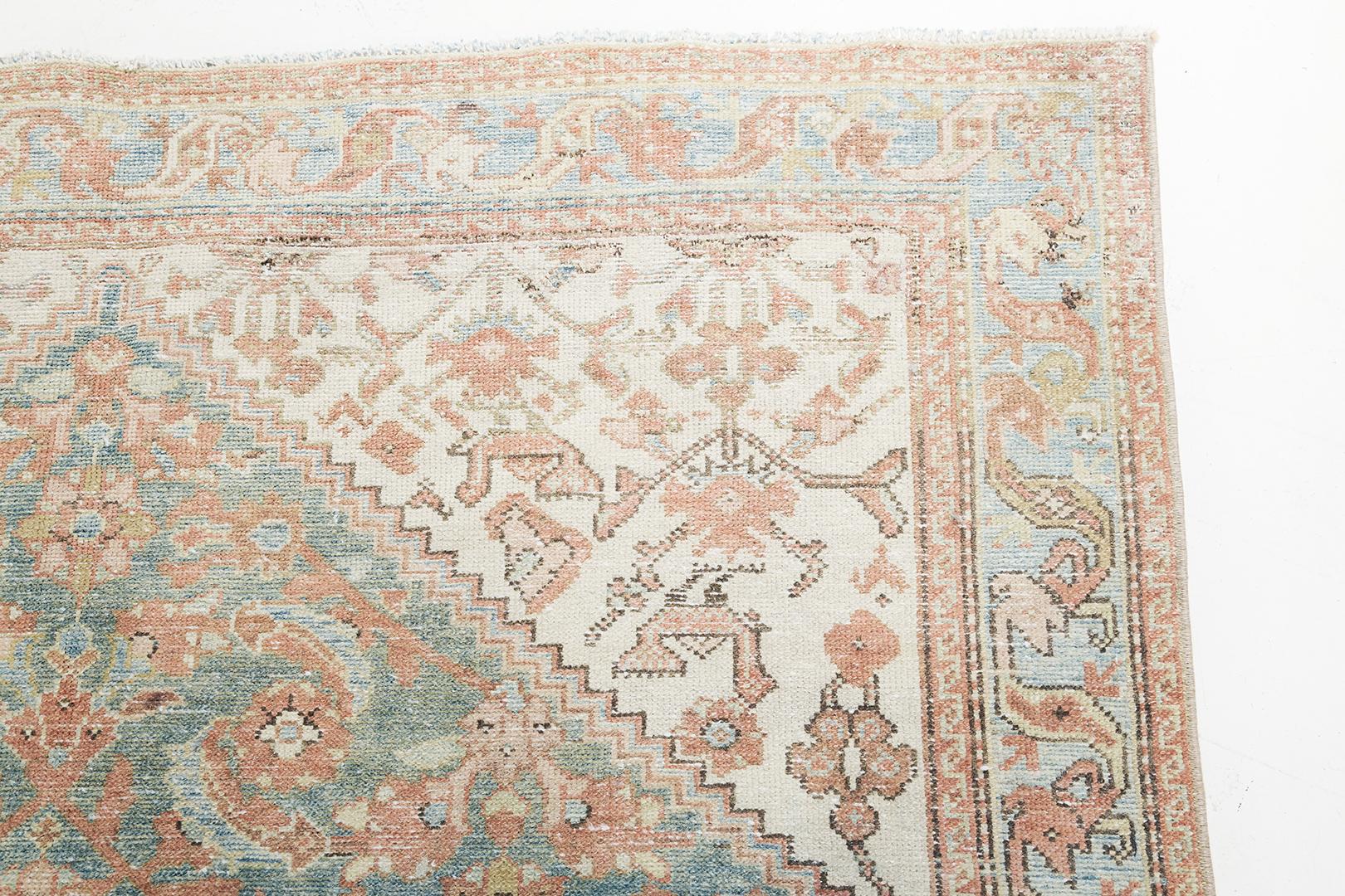 Mehraban Vintage Persian Malayer In Good Condition For Sale In WEST HOLLYWOOD, CA