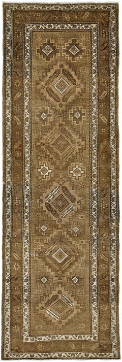 Mehraban - Tapis de couloir persan vintage Malayer 12777