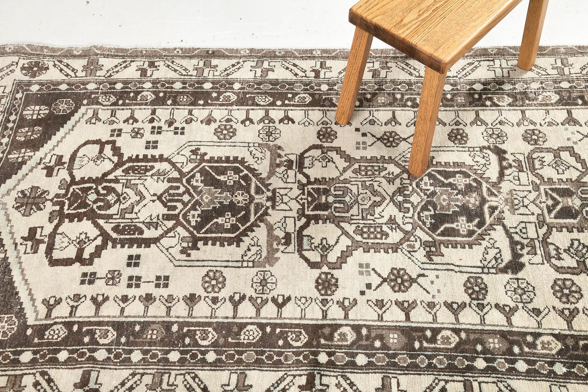 Mehraban Vintage Persian Malayer Runner 27124 In Good Condition For Sale In WEST HOLLYWOOD, CA