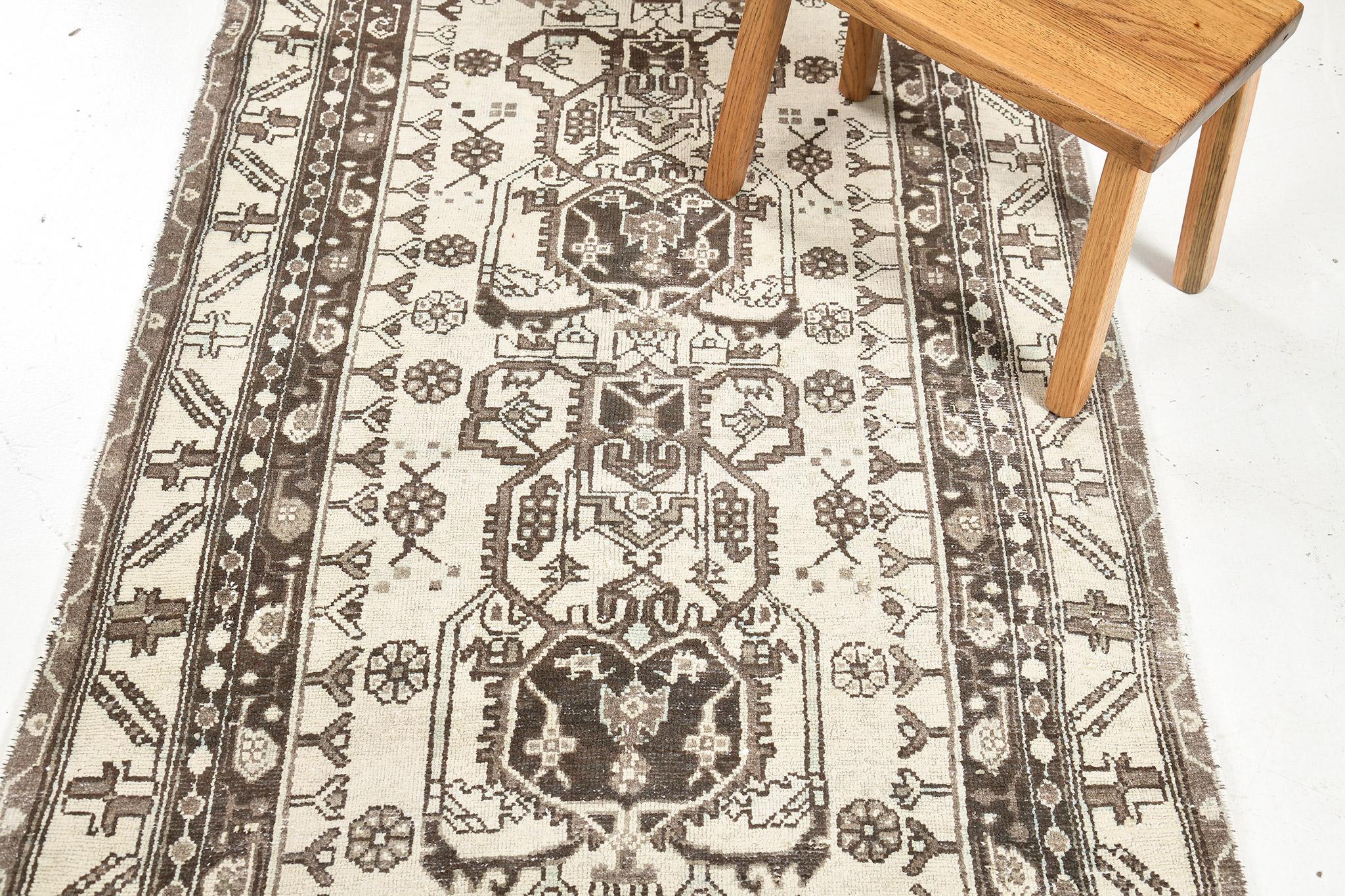 Wool Mehraban Vintage Persian Malayer Runner 27124 For Sale