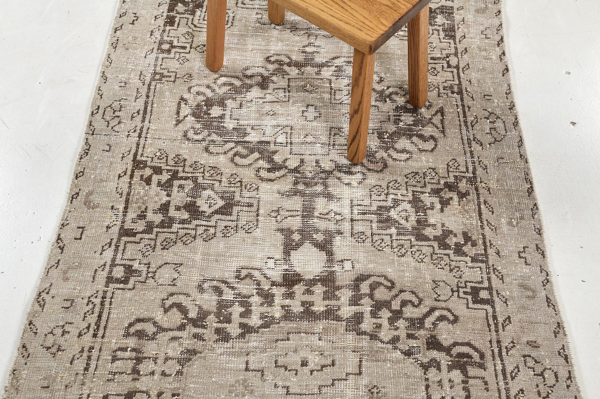 Mehraban Vintage Persian Malayer Runner 27132 In Good Condition For Sale In WEST HOLLYWOOD, CA