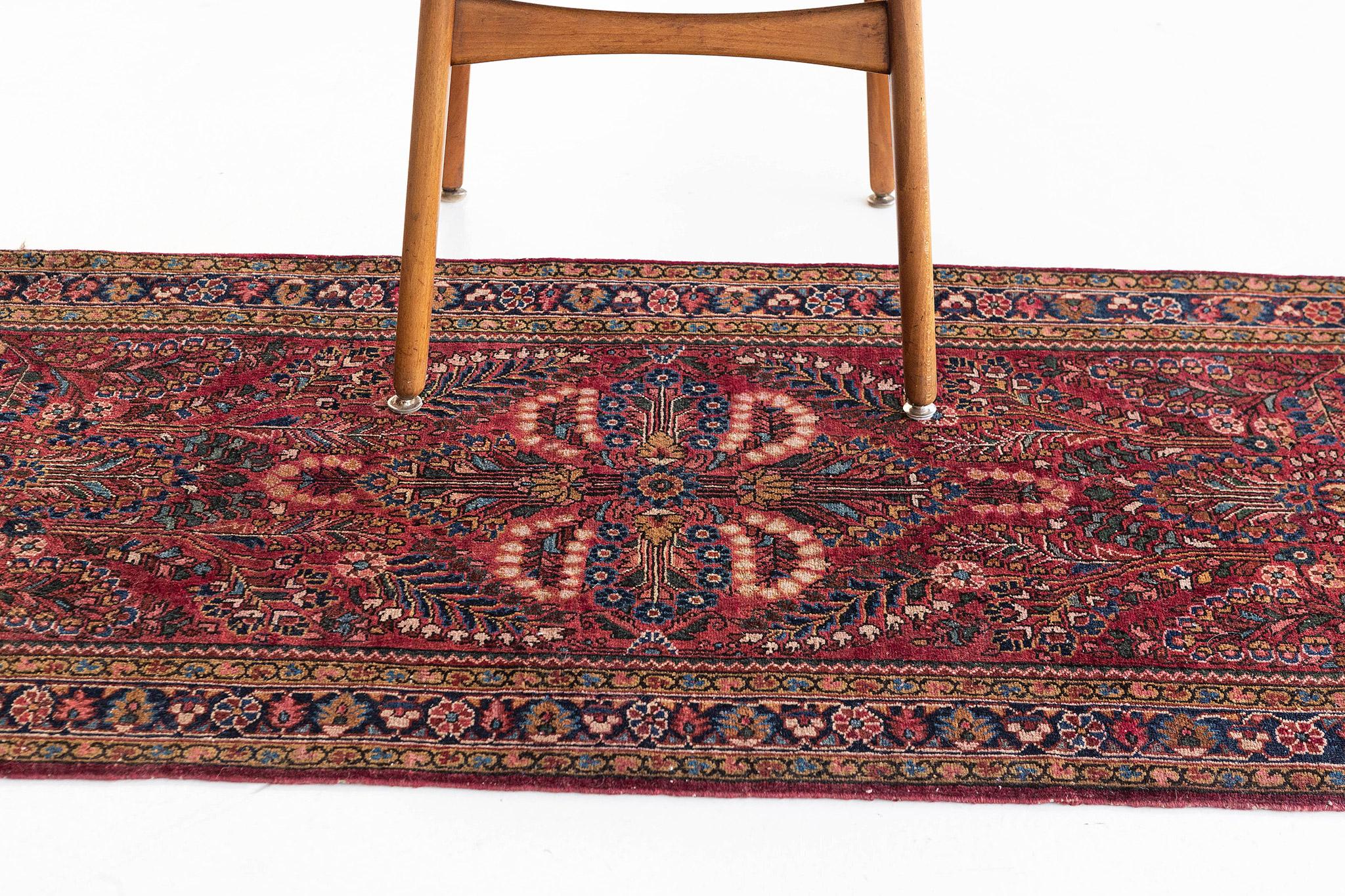 Mehraban Vintage Persischer Sarouk-Teppich 25259 im Angebot 1
