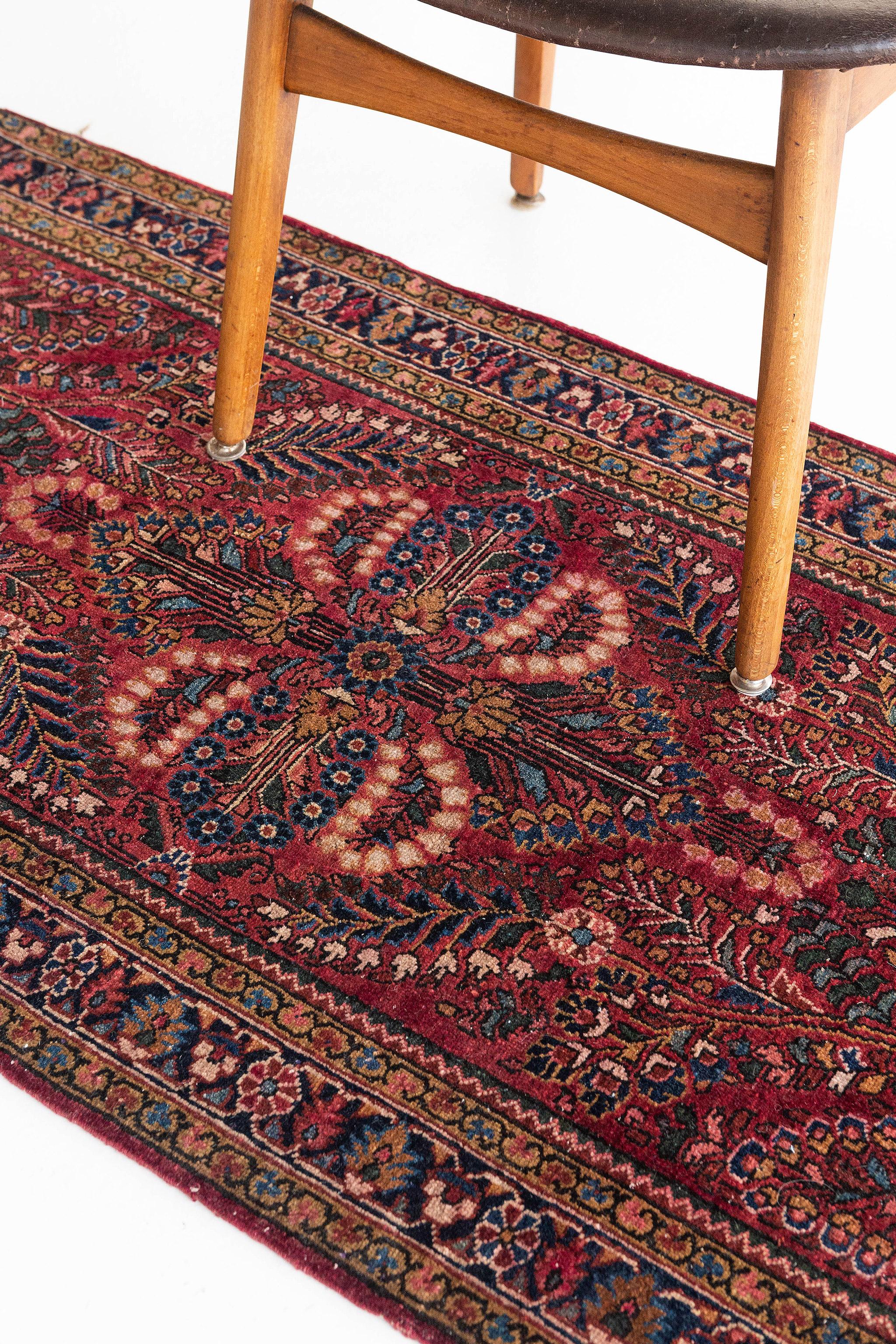 Mehraban Vintage Persischer Sarouk-Teppich 25259 im Angebot 2