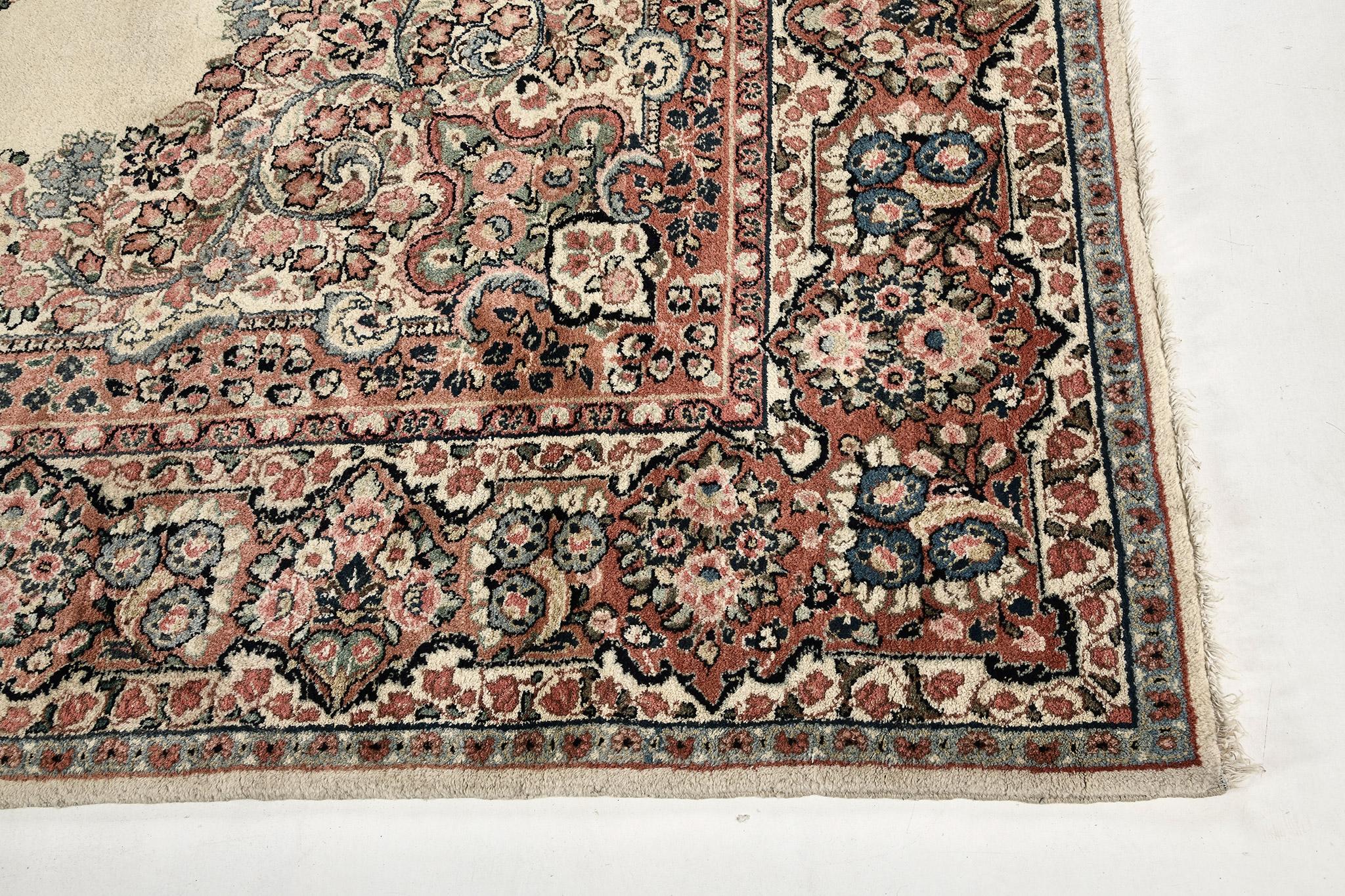 Wool Mehraban Vintage Persian Sarouk Rug For Sale
