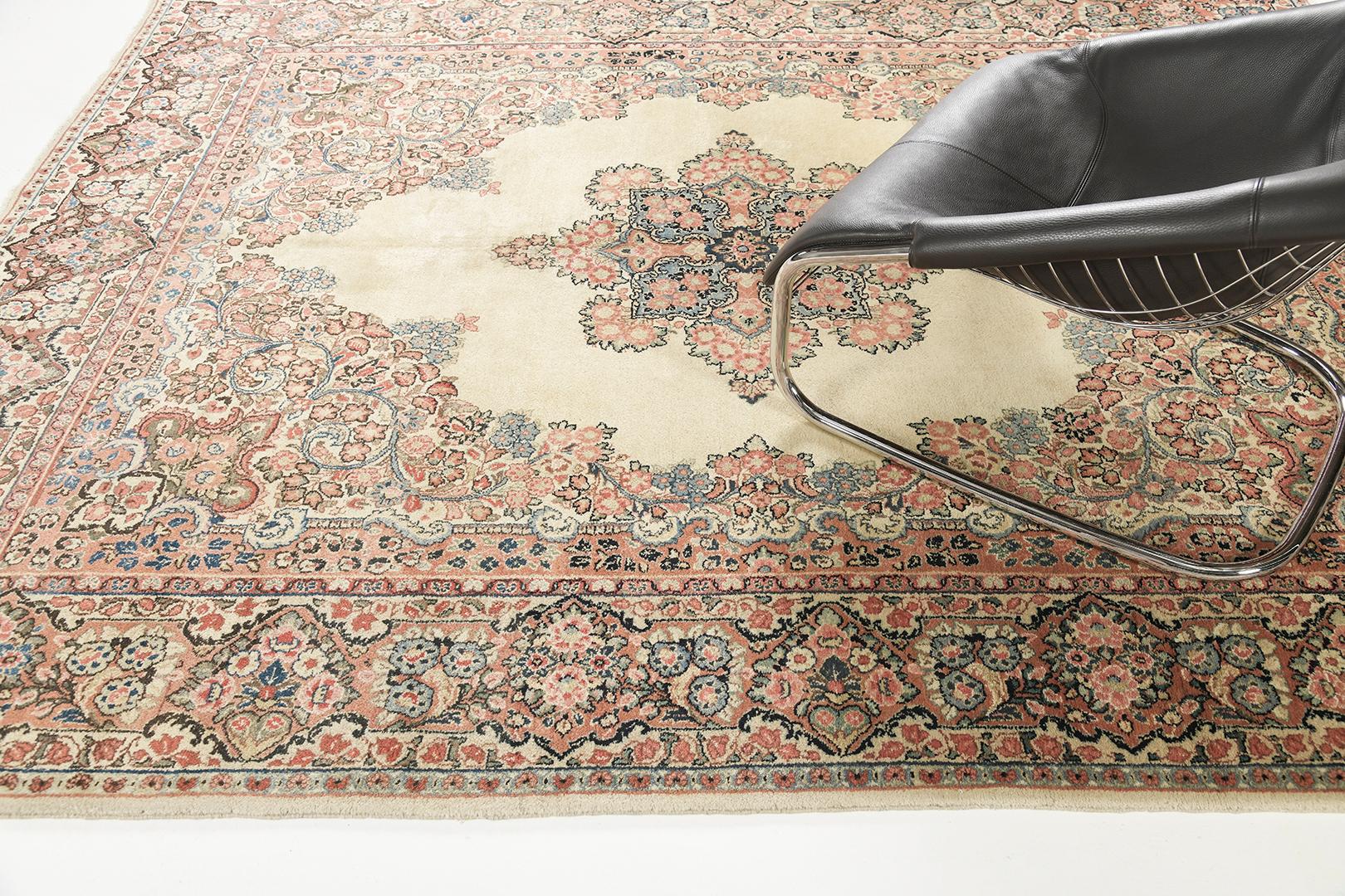 Mehraban Vintage Persian Sarouk Rug For Sale 2