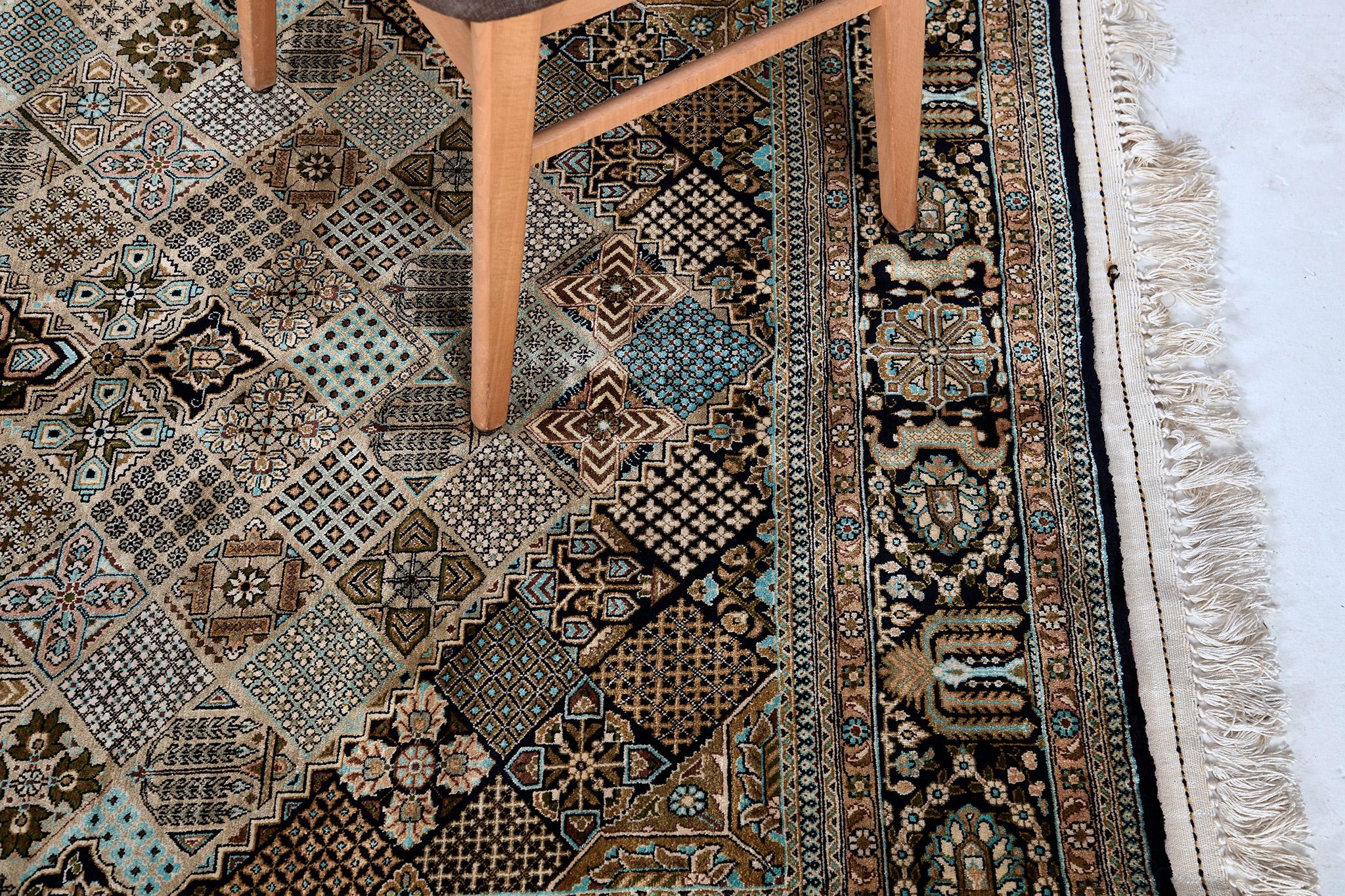 Mehraban Vintage Seda Persa Qum en venta 2