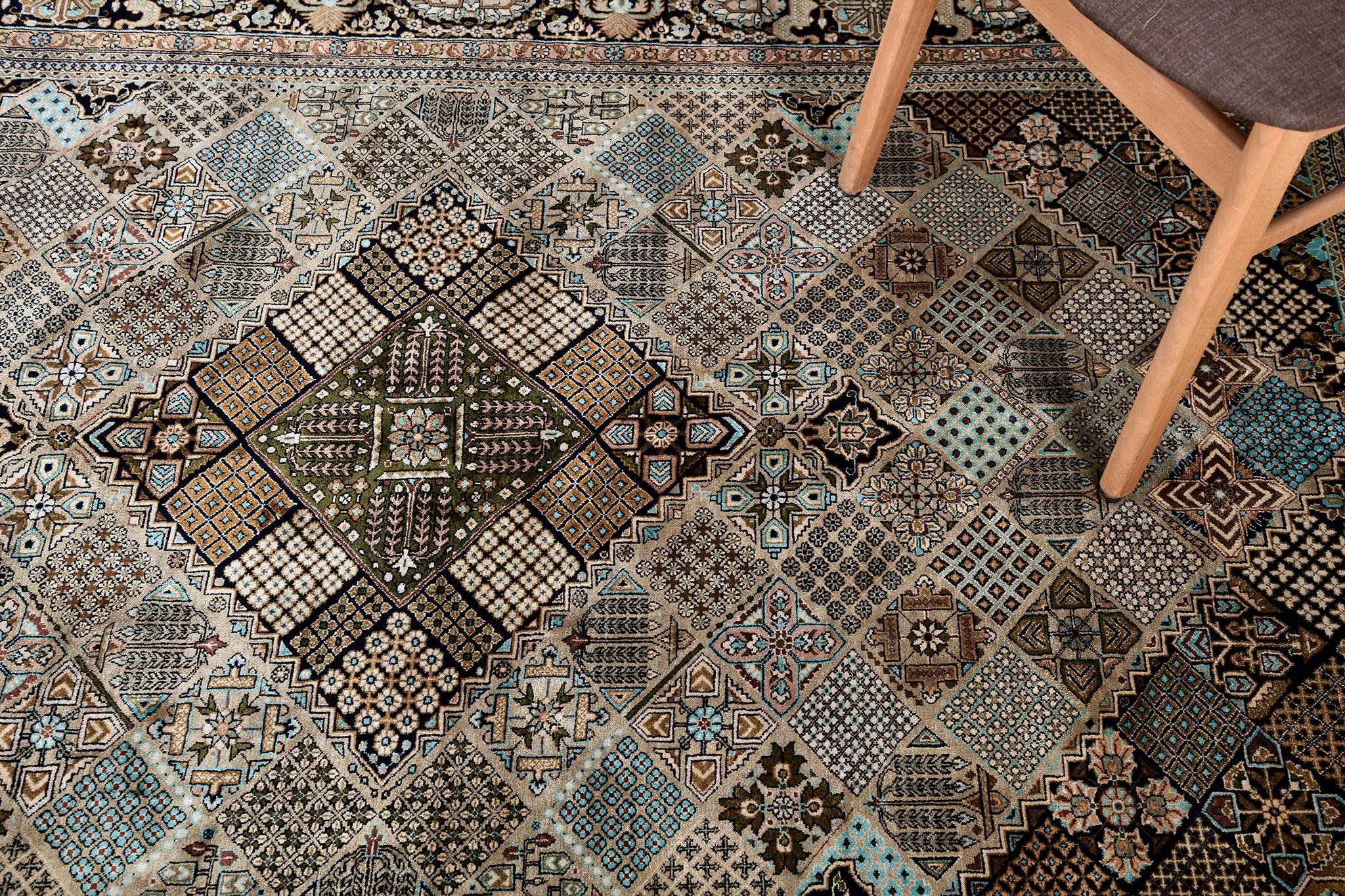 Mehraban Vintage Seda Persa Qum en venta 3
