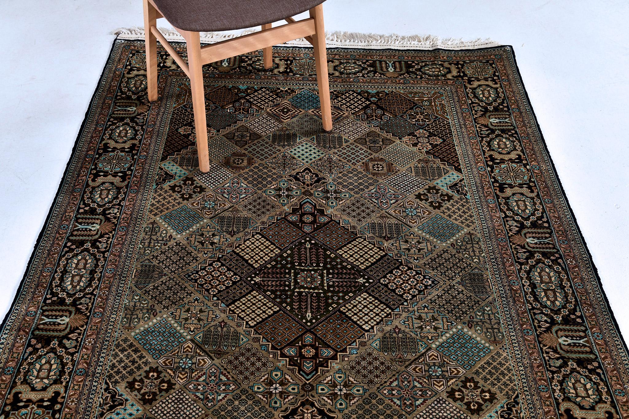 Mehraban Vintage Seda Persa Qum en venta 4