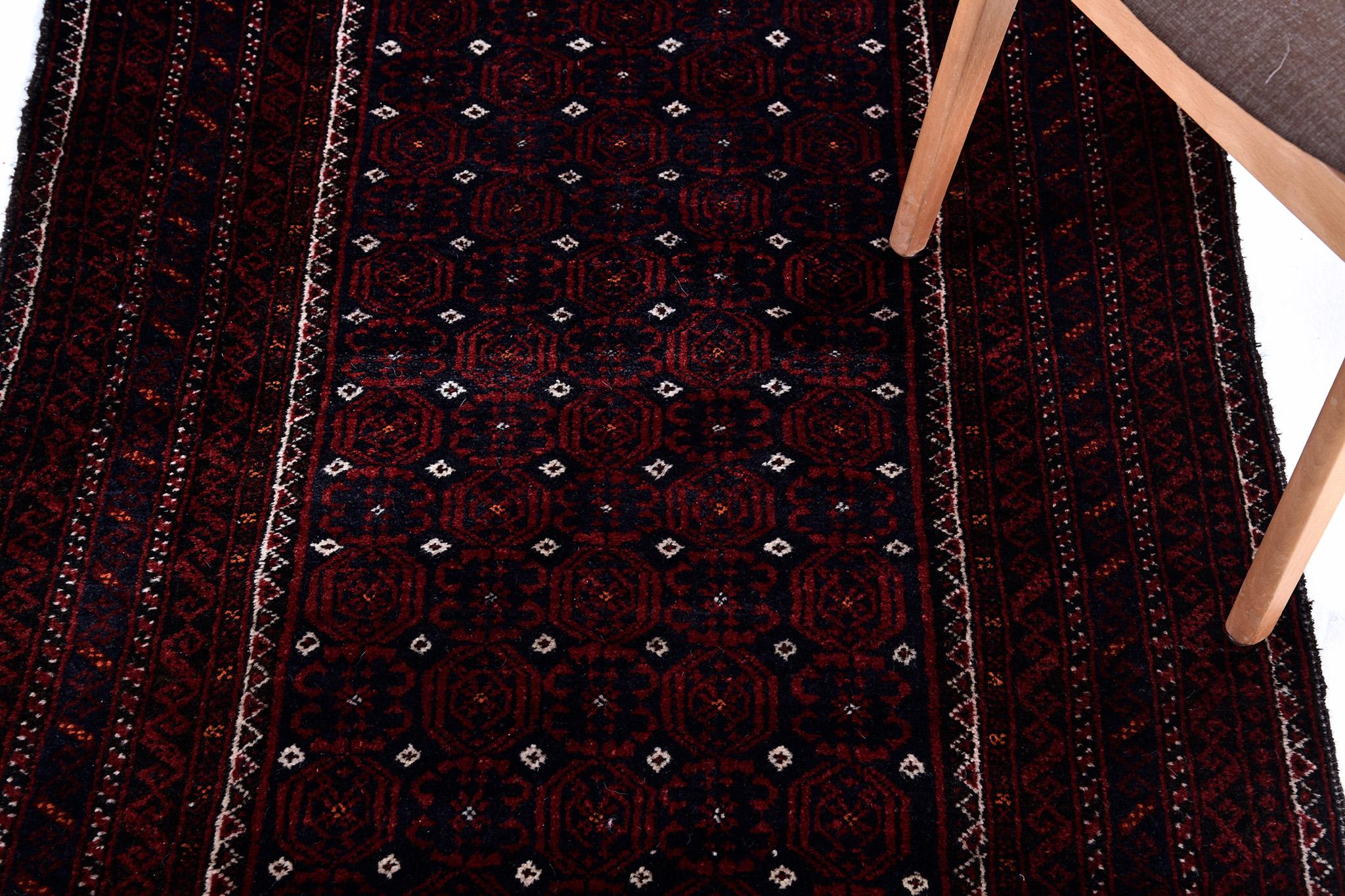Mehraban Vintage Persian Turkoman In Good Condition In WEST HOLLYWOOD, CA