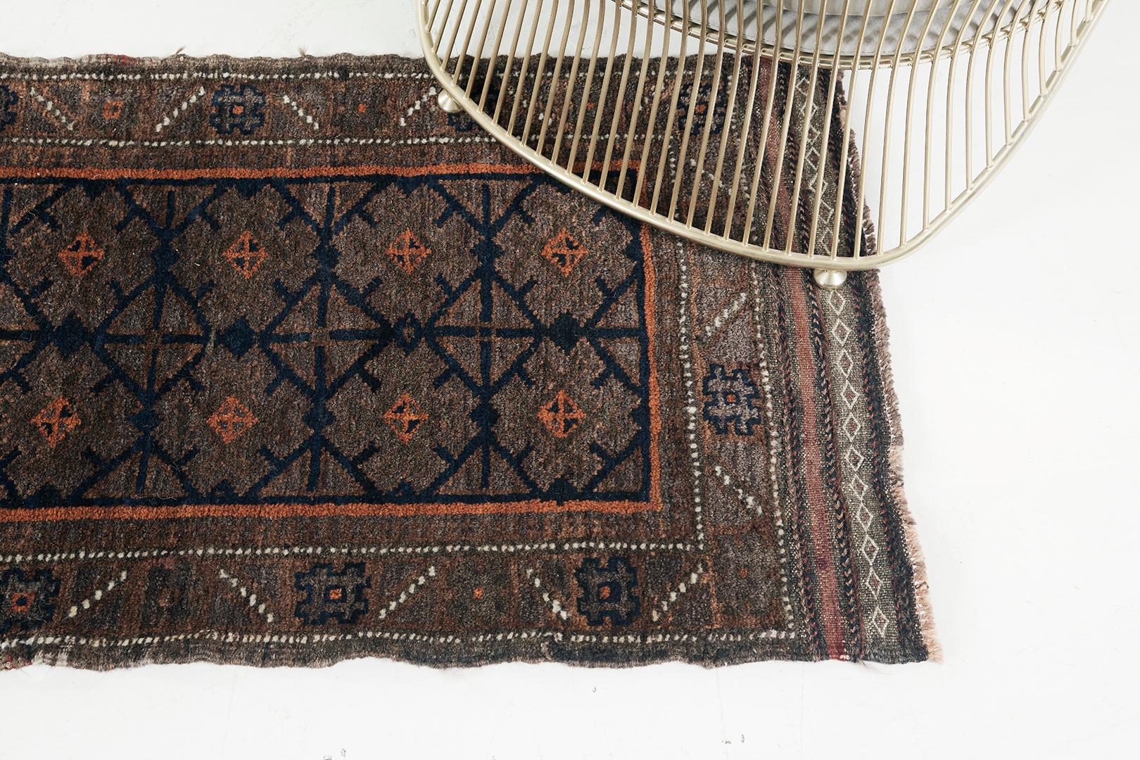 Wool Mehraban Vintage Persian Turkoman