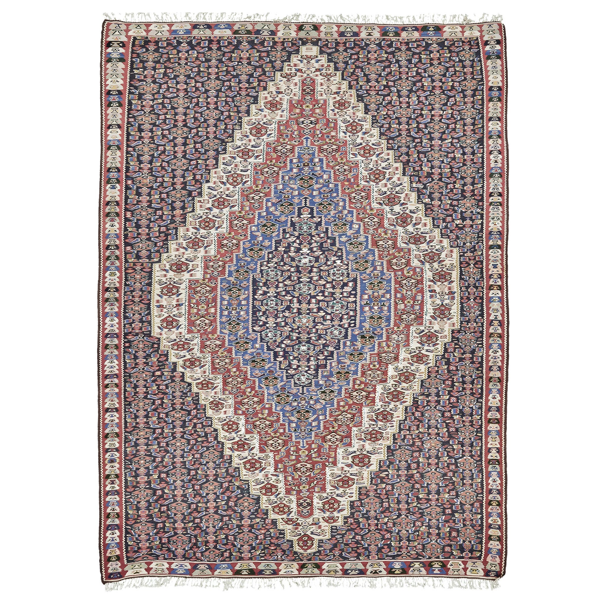 Mehraban Vintage Seneh Kilim in vendita
