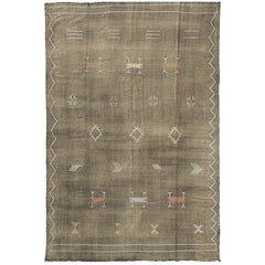 Kilim de tejido plano tribal africano estilo vintage Mehraban