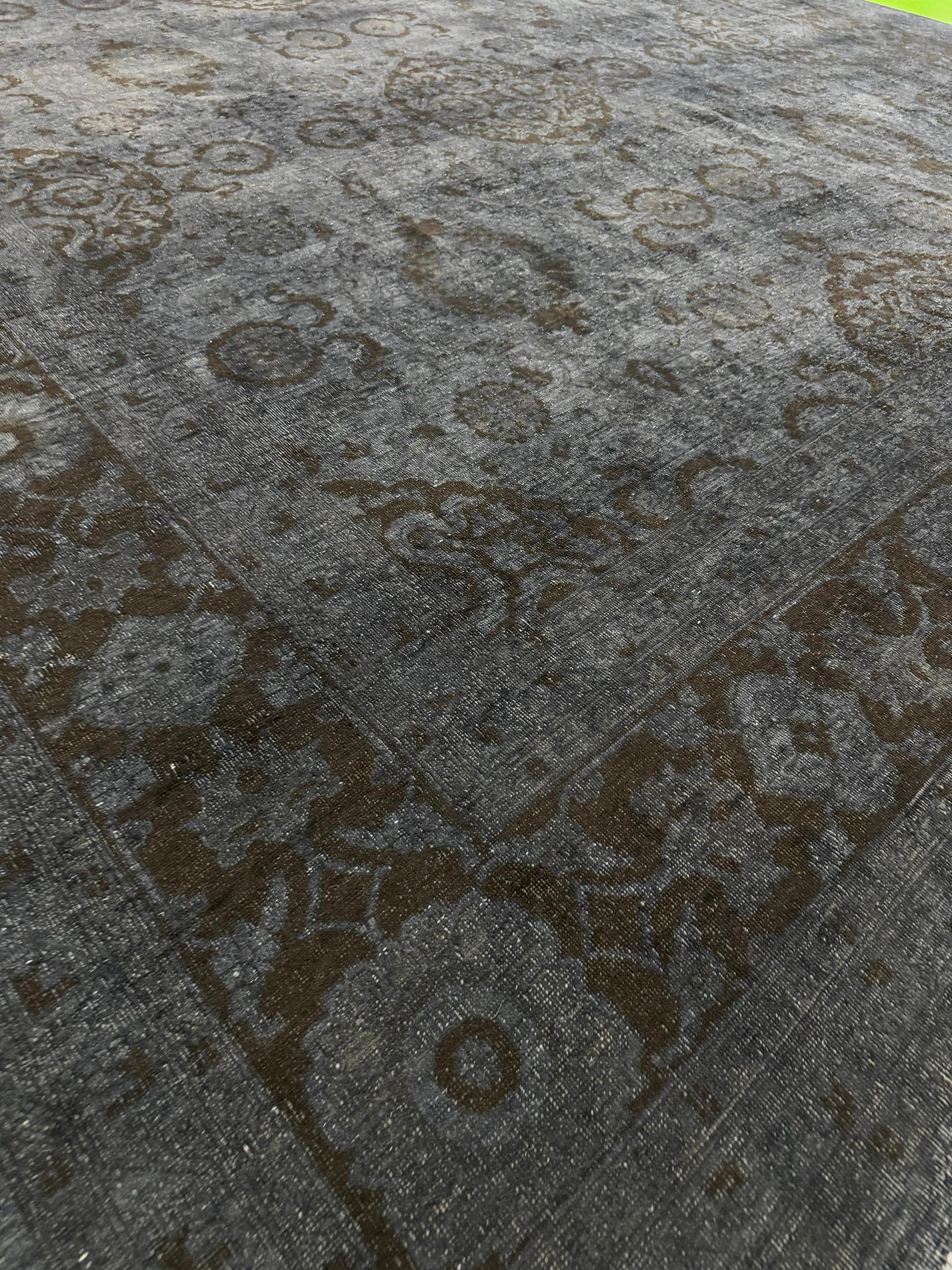 Afghano Tappeto Agra Revival in stile vintage sovratinto D5034 in vendita