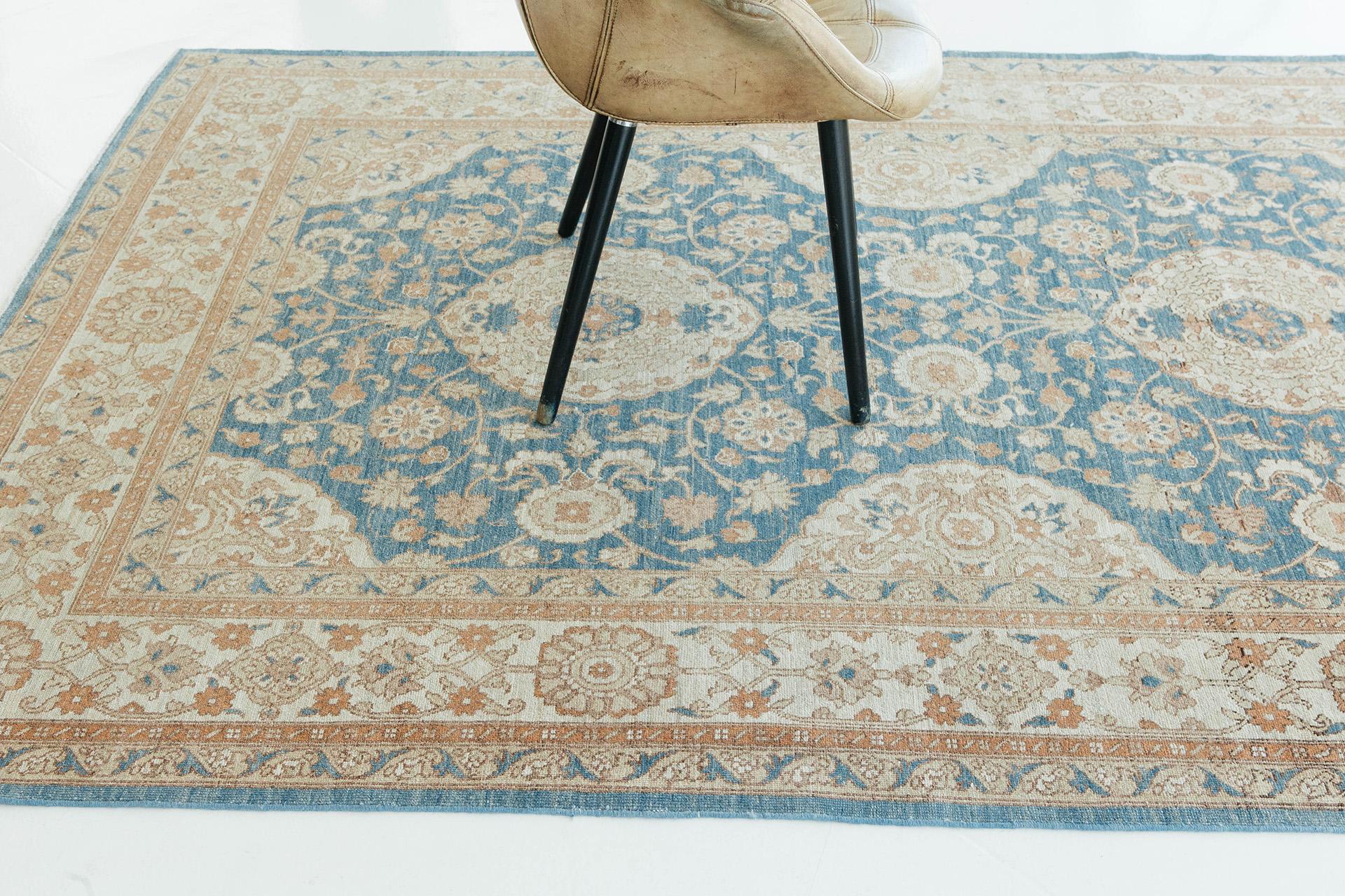 Mehraban Vintage-Teppich im Amritsar-Design, D5034 (Afghanisch) im Angebot