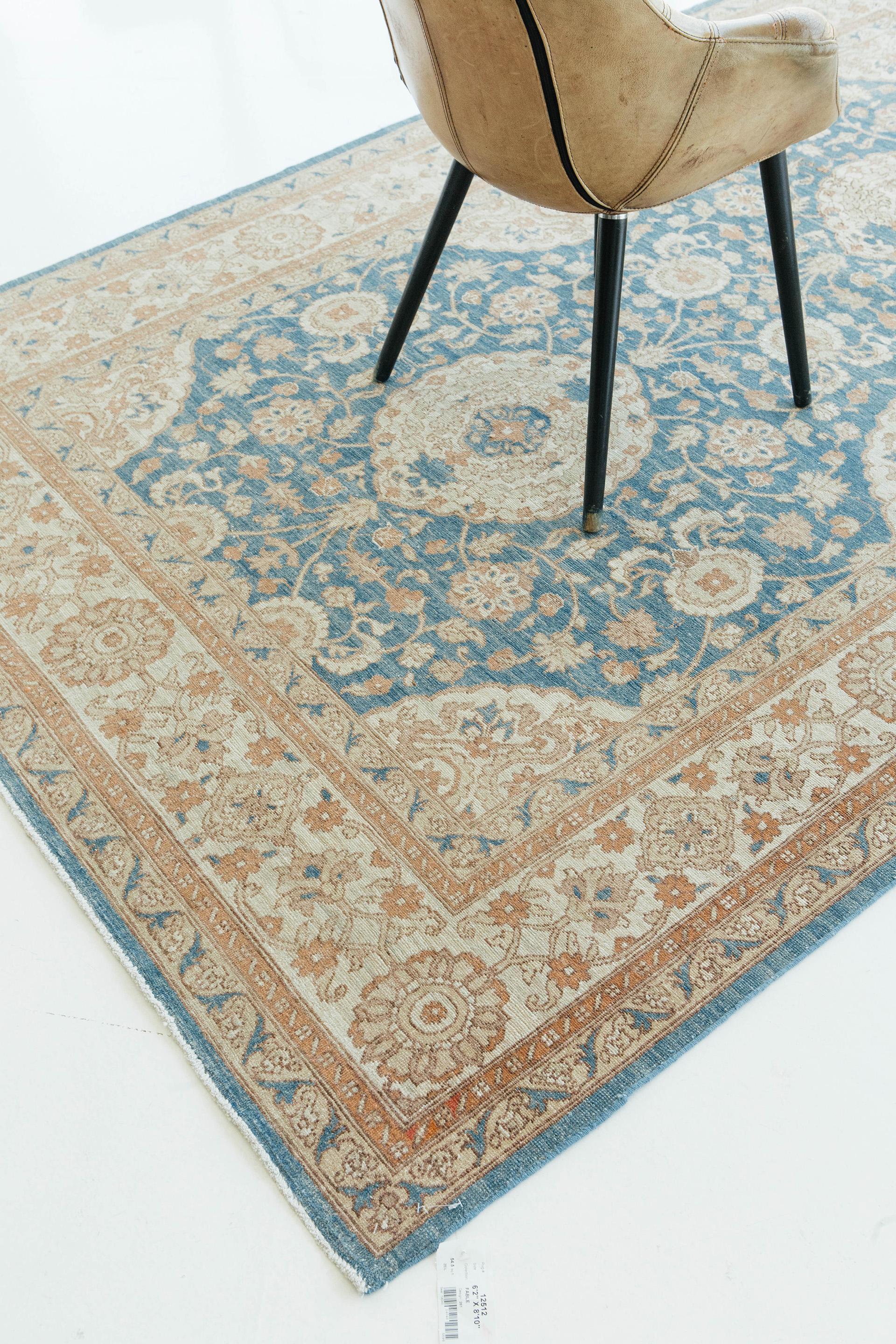 Mehraban Vintage-Teppich im Amritsar-Design, D5034 (Handgeknüpft) im Angebot