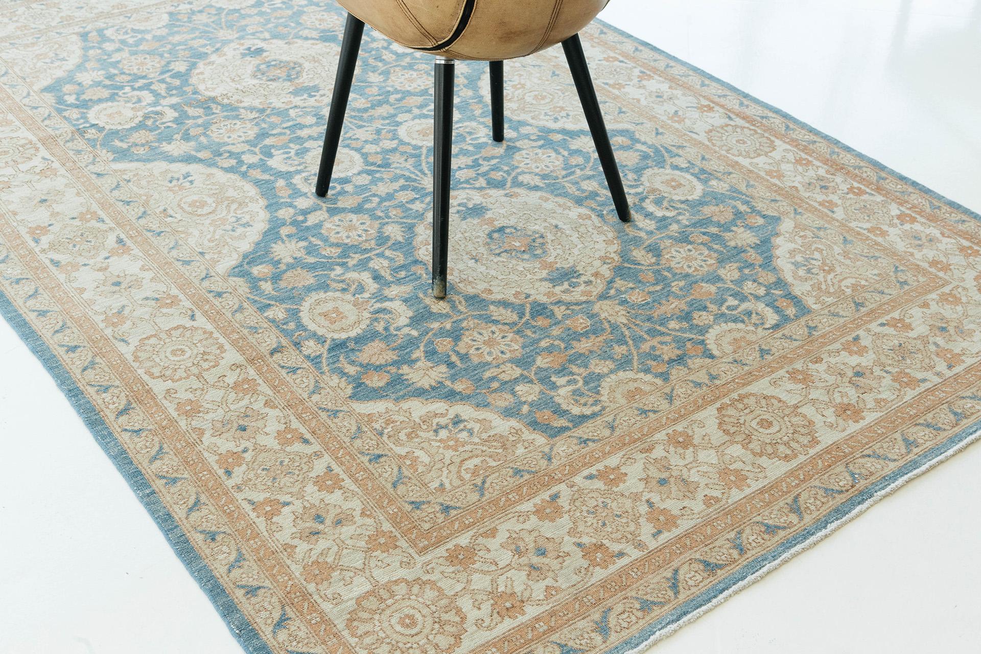 Mehraban Vintage-Teppich im Amritsar-Design, D5034 im Zustand „Neu“ im Angebot in WEST HOLLYWOOD, CA