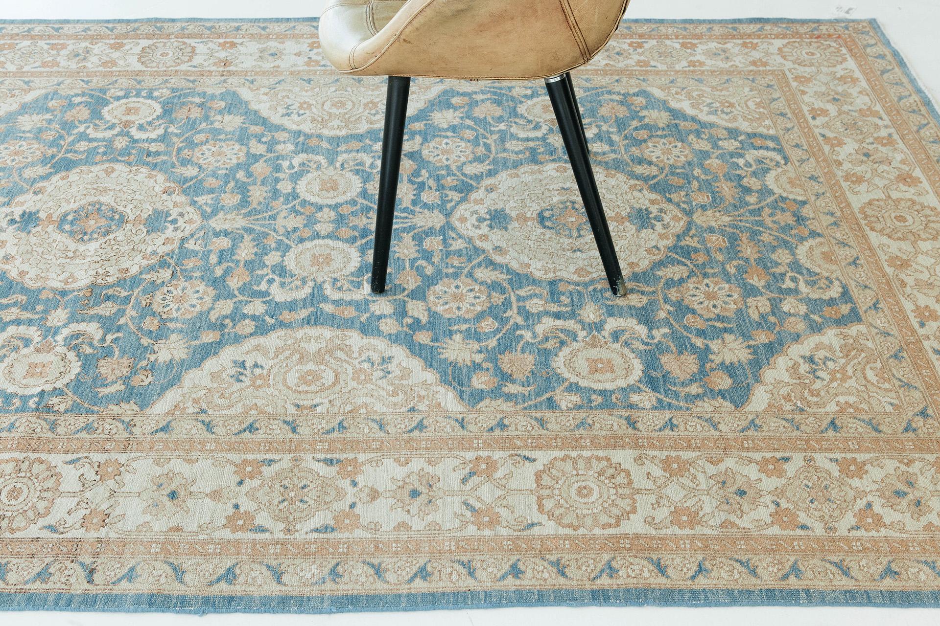 Mehraban Vintage-Teppich im Amritsar-Design, D5034 (21. Jahrhundert und zeitgenössisch) im Angebot