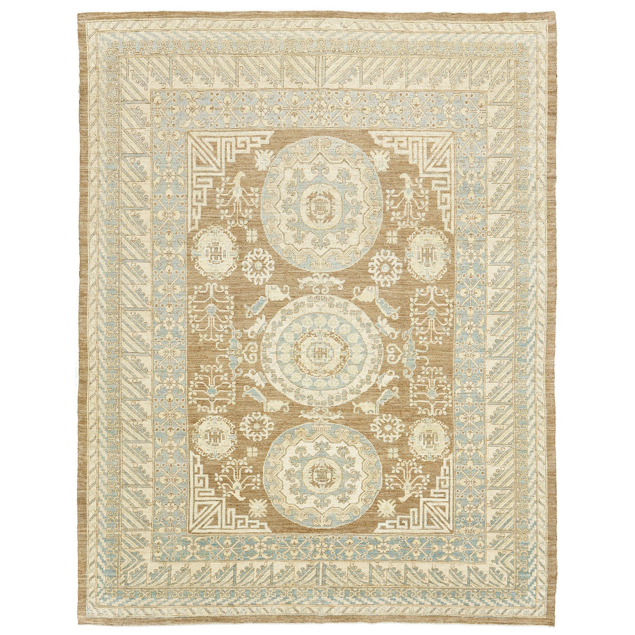 Mehraban Vintage Style Khotan Design Rug D5582