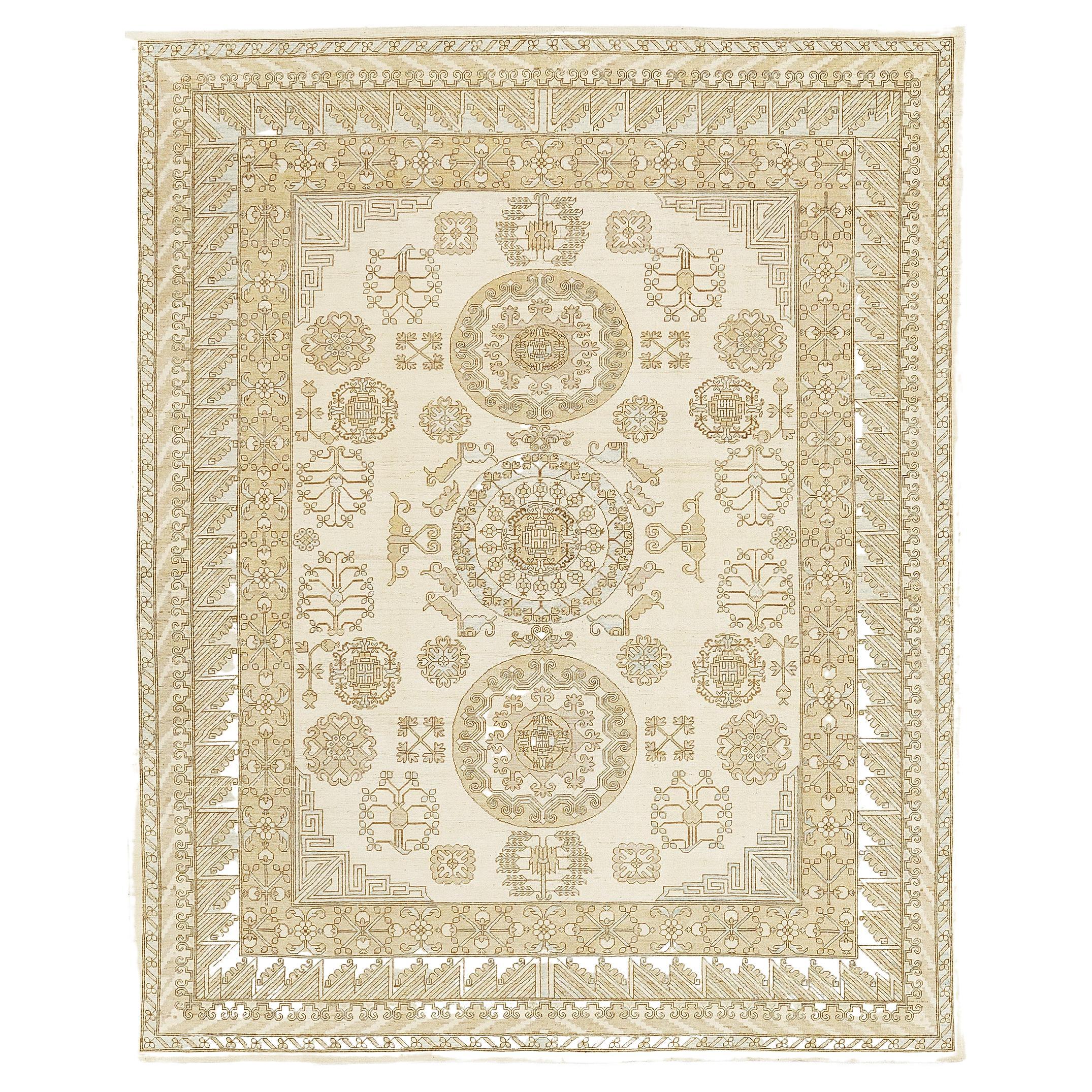 Mehraban Vintage Style Khotan Design Rug D5582 Safira