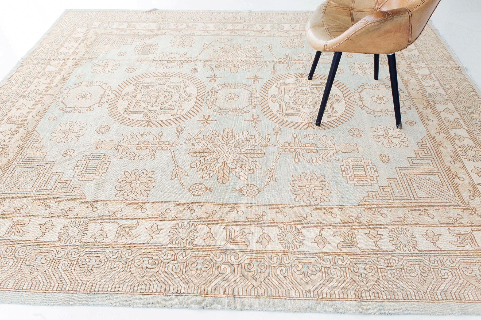Afghan Mehraban - Tapis à motif Khotan de style vintage D5583 en vente