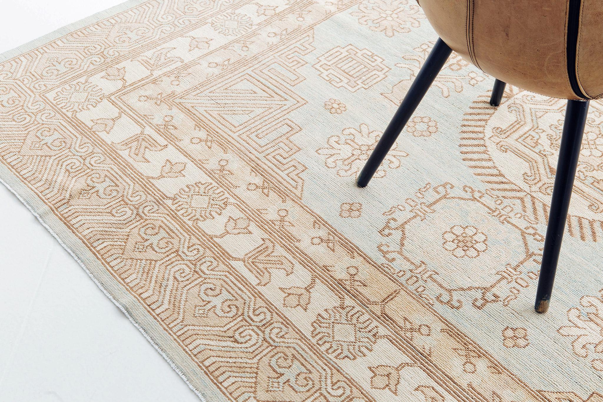 Mehraban - Tapis à motif Khotan de style vintage D5583 Neuf - En vente à WEST HOLLYWOOD, CA