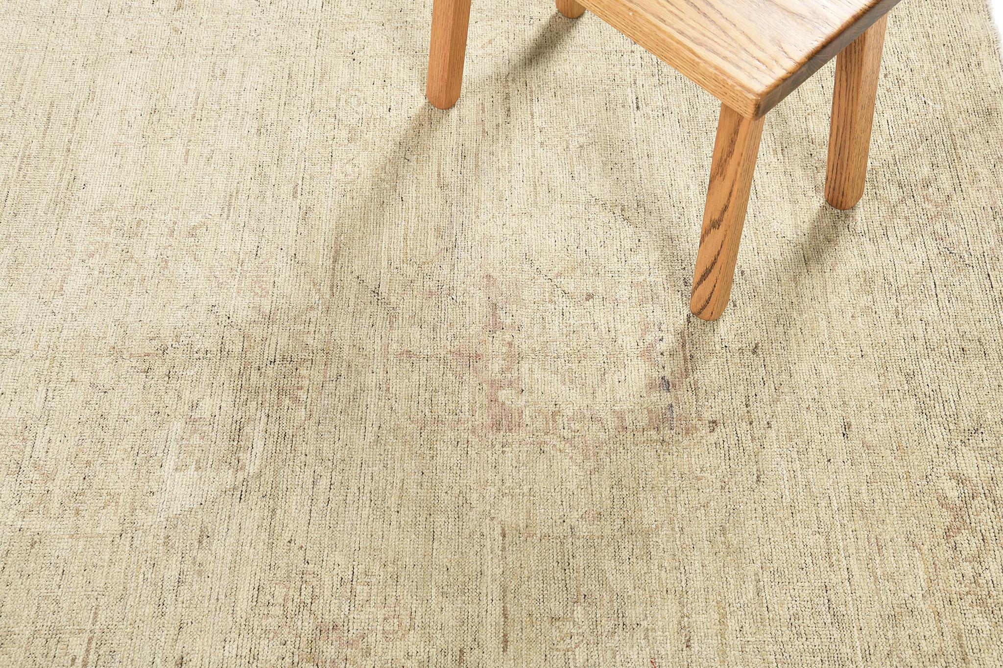 Mehraban - Tapis design vintage de style Khotan en vente 3